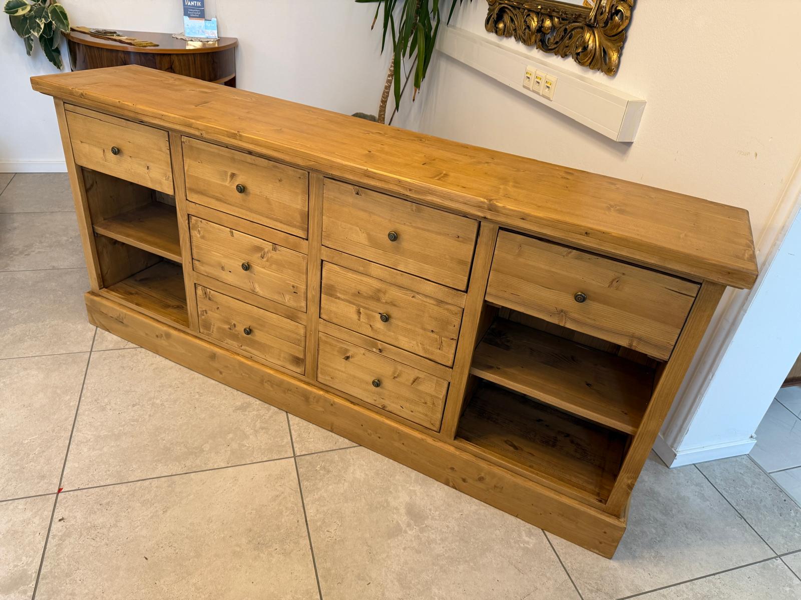 Altholz Ladenkommode Ladenschrank Apothekerschrank Weichholz Antik G2320