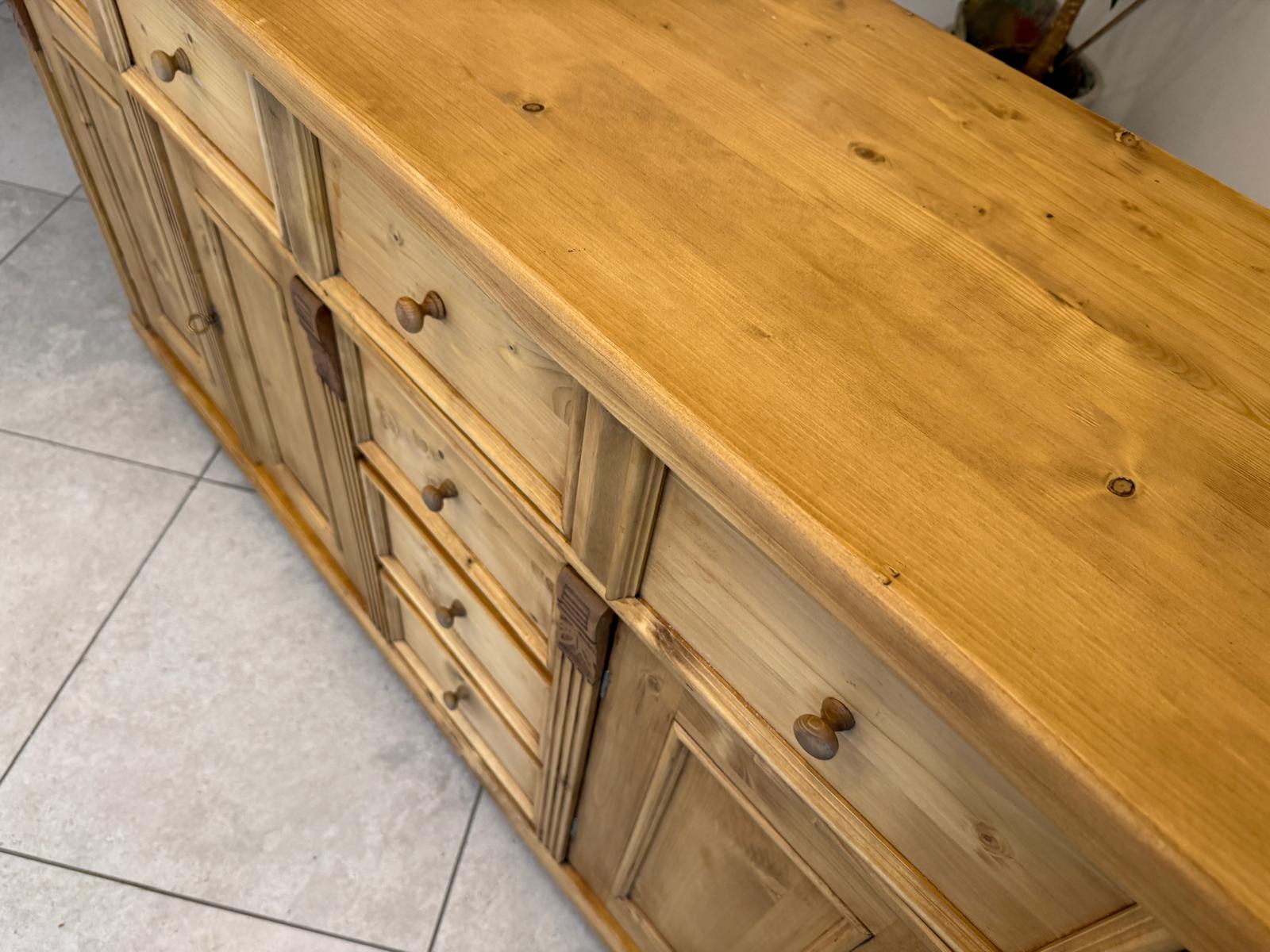 Massiver antiker Apothekenschrank 8 Ladenkommode Bauernmöbel G2361