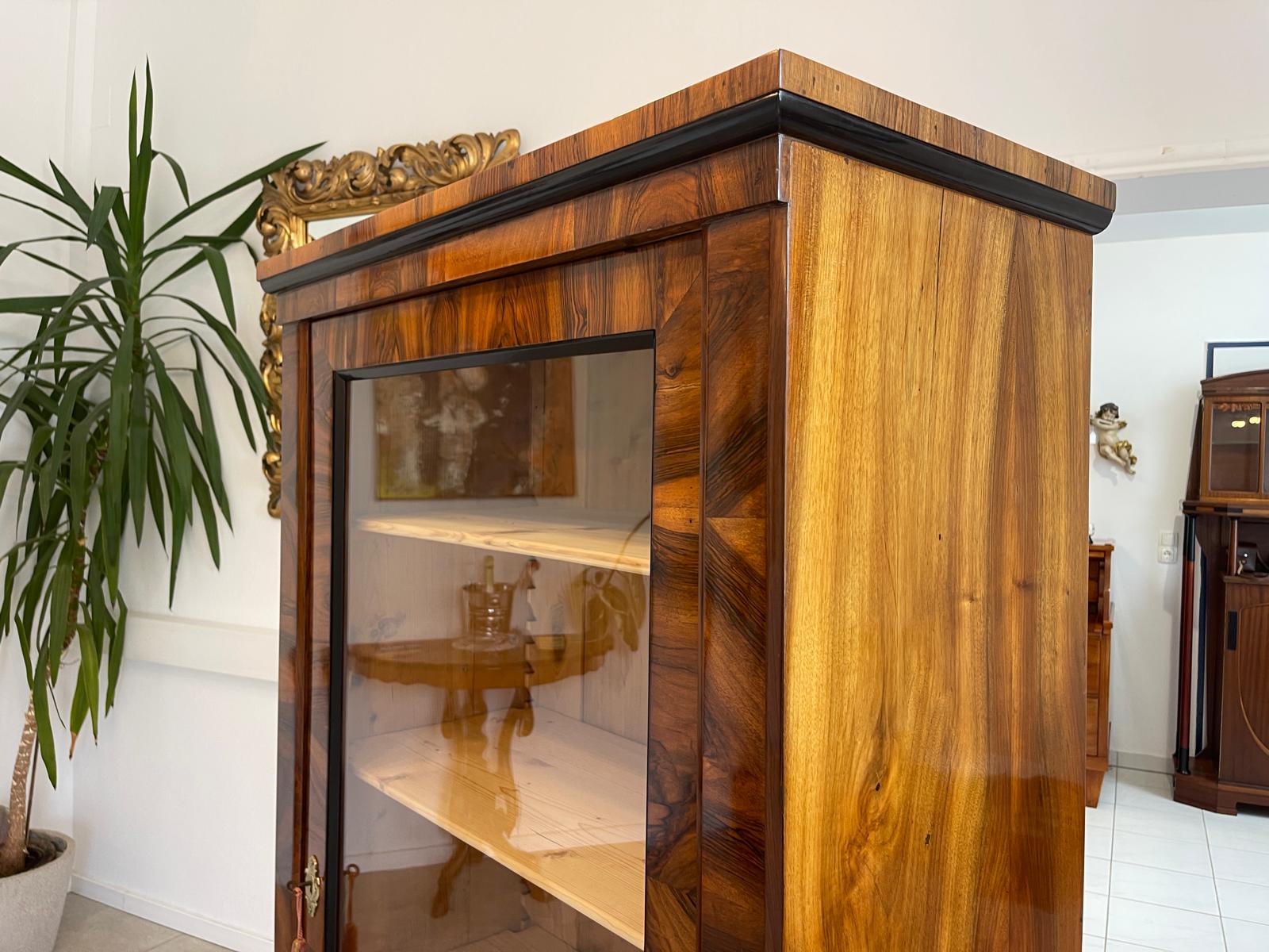 Originale Biedermeier Vitrine Glasschrank Antiquität Bücherschrank G1746
