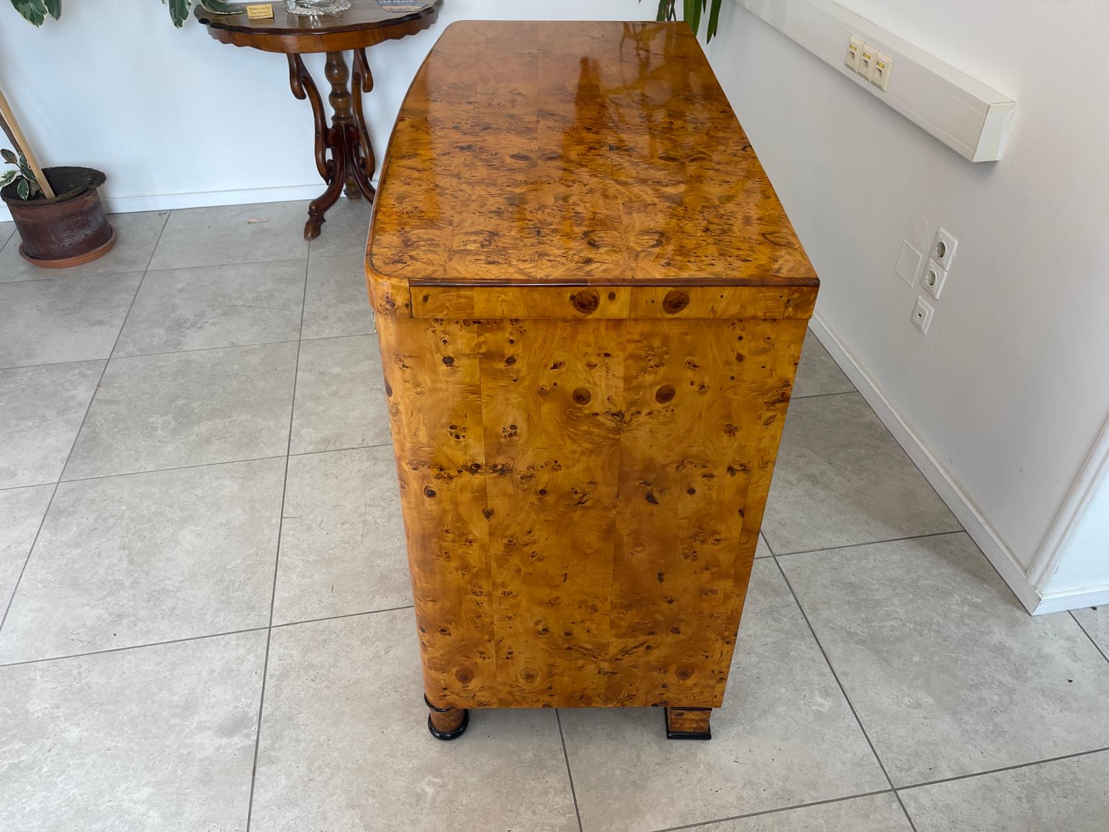 Restaurierte Biedermeier Schreibkommode Sekretär Pappelholz Antiquität G1747