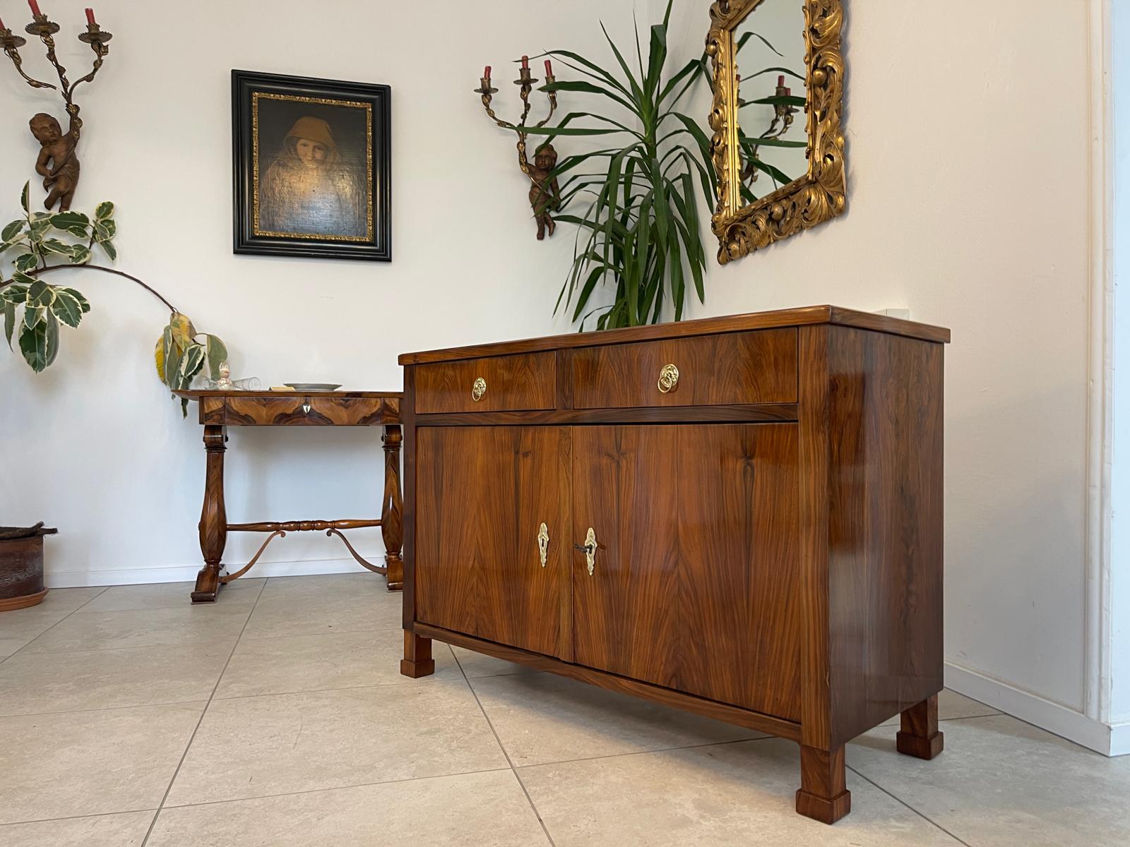 Sale Restaurierte Biedermeier Anrichte Sideboard Nussholz Antiquität G1508