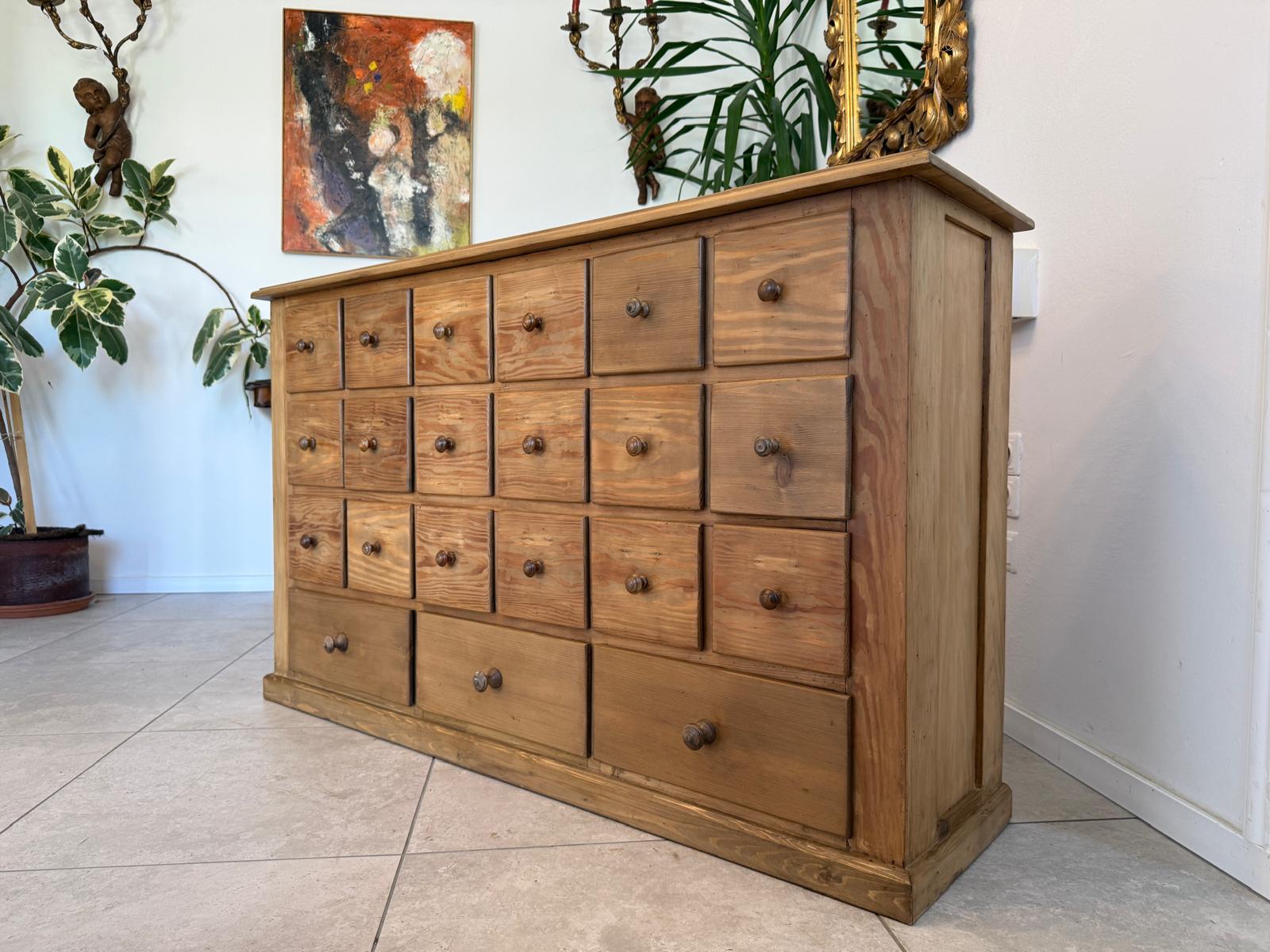Restaurierte 21 Laden Biedermeier Kommode Ladenkommode Bauernmöbel G1790