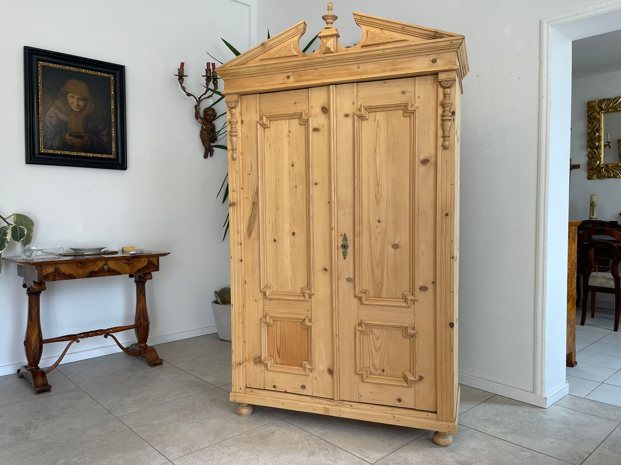 Original Gründerzeit Bauernschrank antiker Bauernkasten G1629