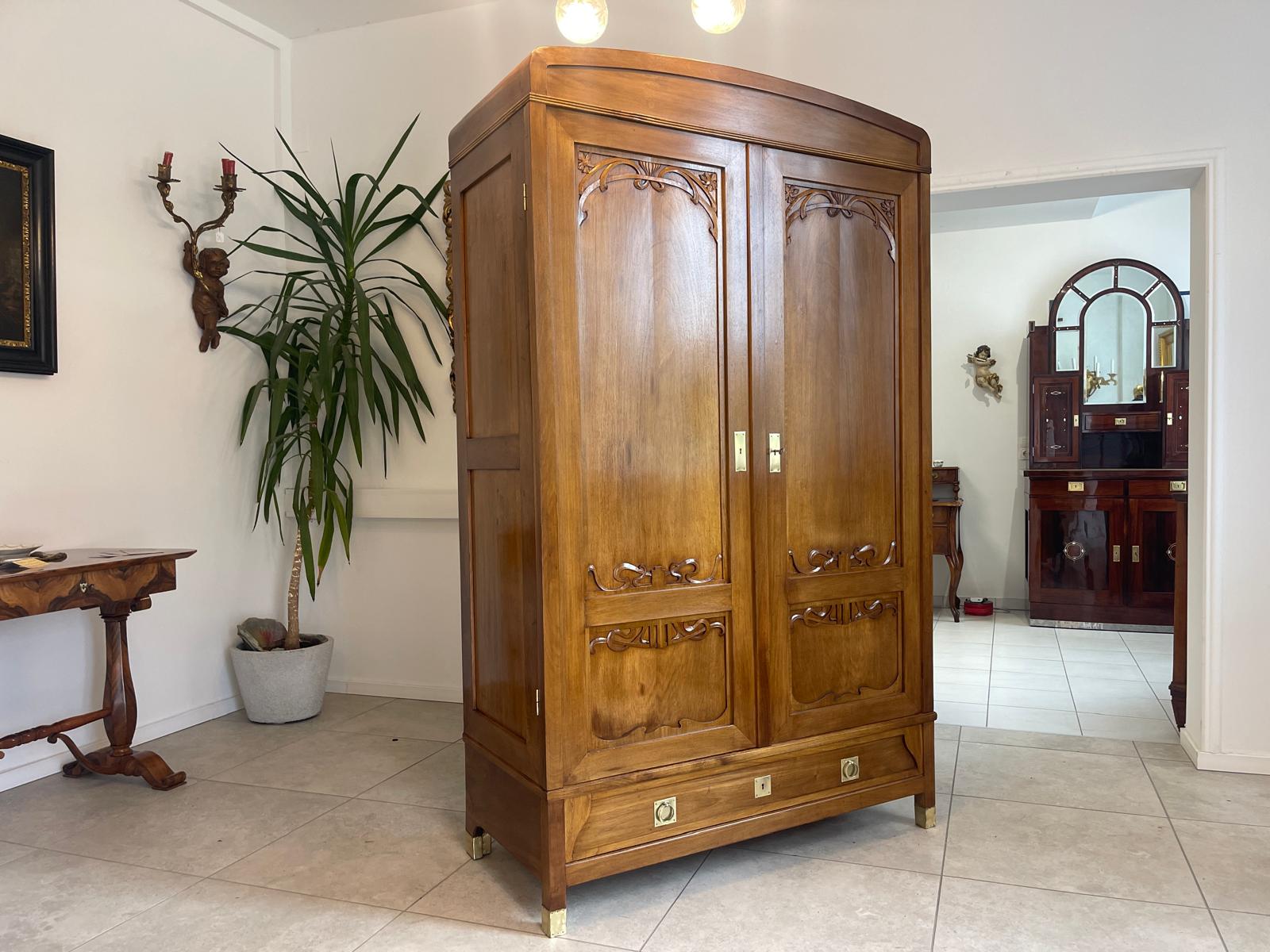 Jugendstil Schrank Kleiderkasten Jugendstil Bücherschrank G1515