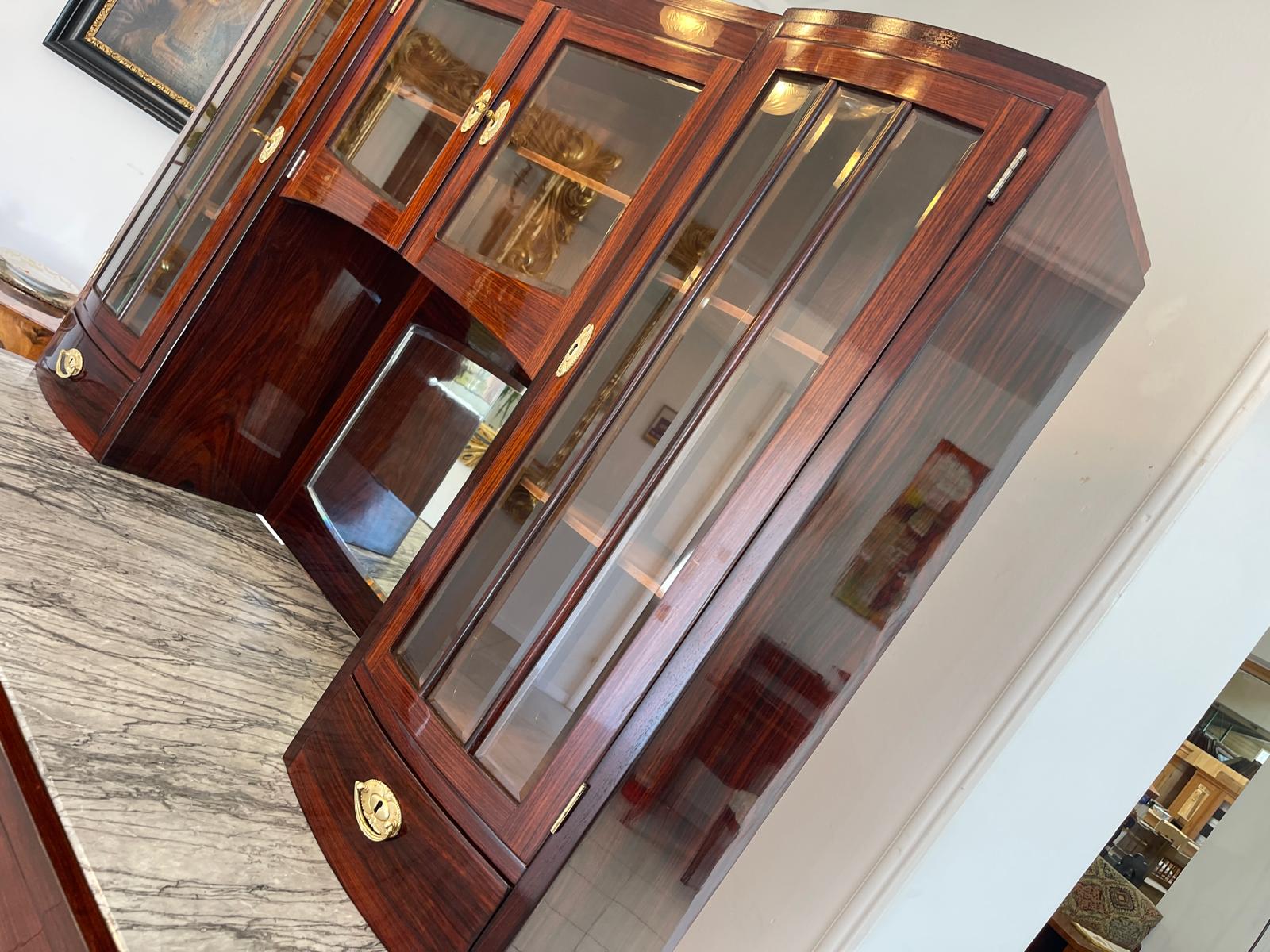 Sale Restauriertes Jugendstil Designerbuffet Aufsatzbuffet Originalstück G1377