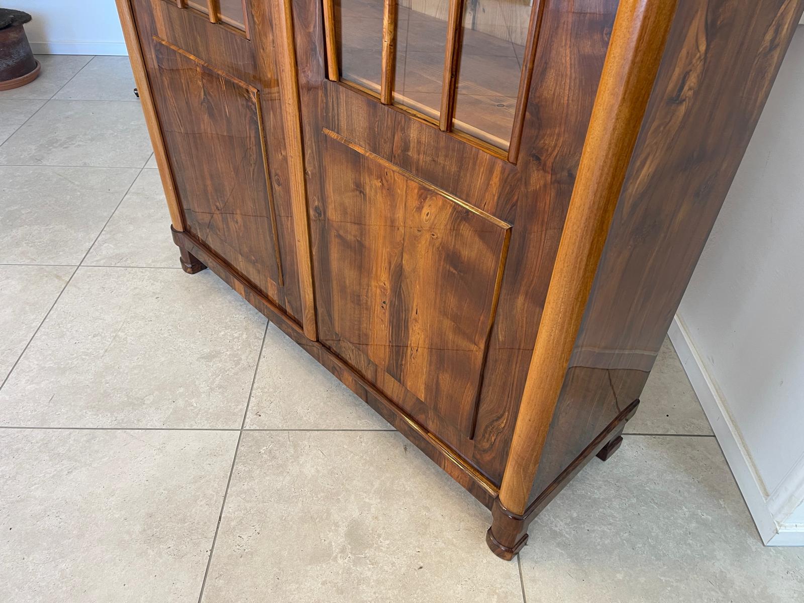TRAUM Restaurierte Biedermeier Vitrine Bücherschrank Glasschrank ANTIQUITÄT G1371