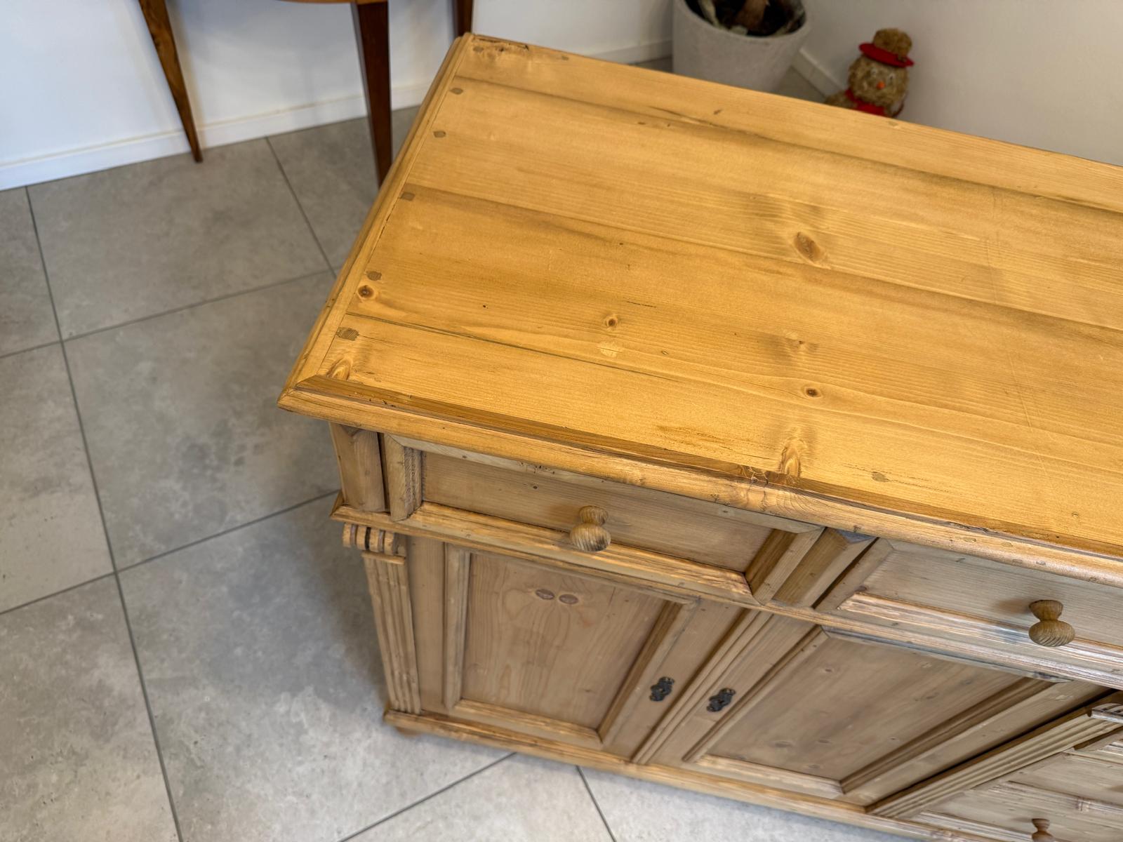 Massiver Apothekenschrank 8 Ladenkommode Ladenschrank Weichholz G2363