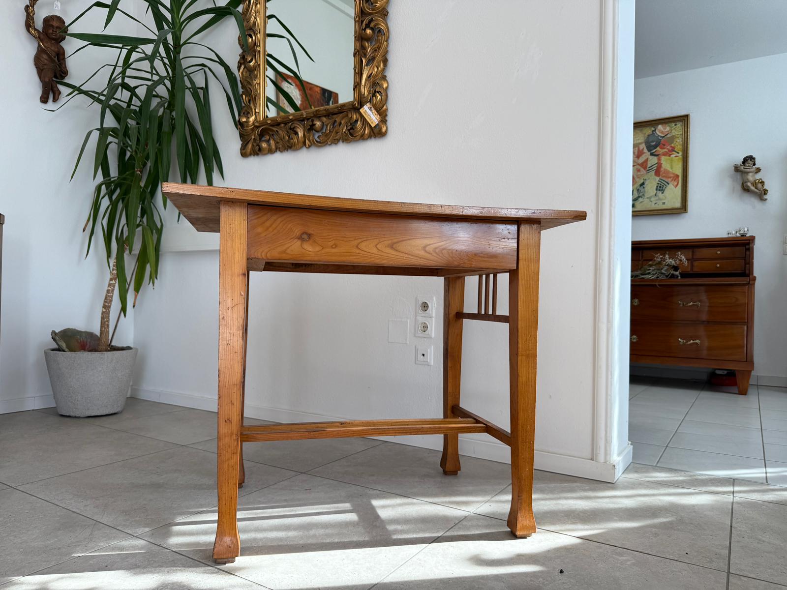 Jugendstil Tisch Kirschholz Beistelltisch G1979