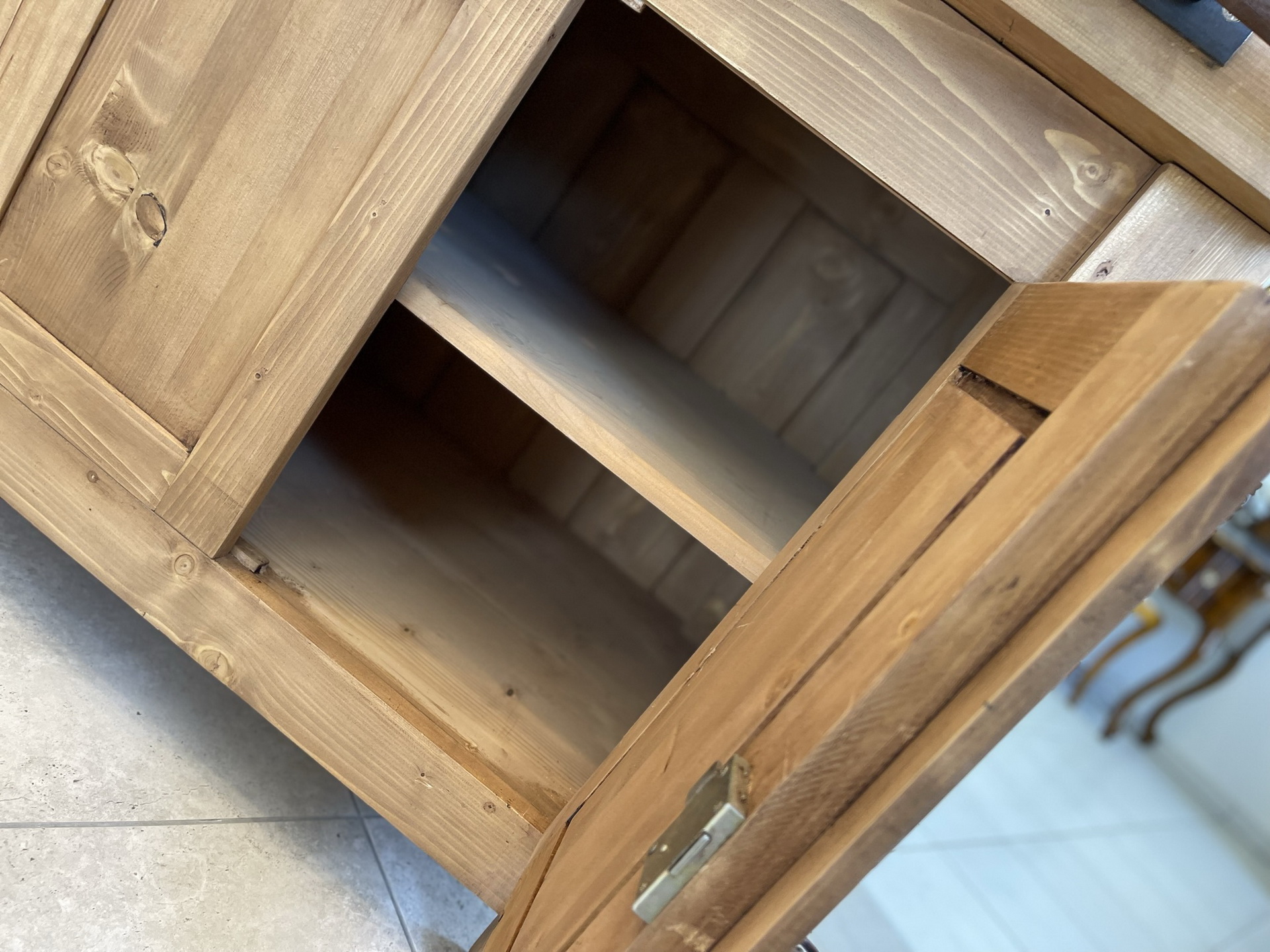 Schreibtisch-Sofa-Pult_20 schwere urige Hobelbank,Werkbank Ladentisch i1382