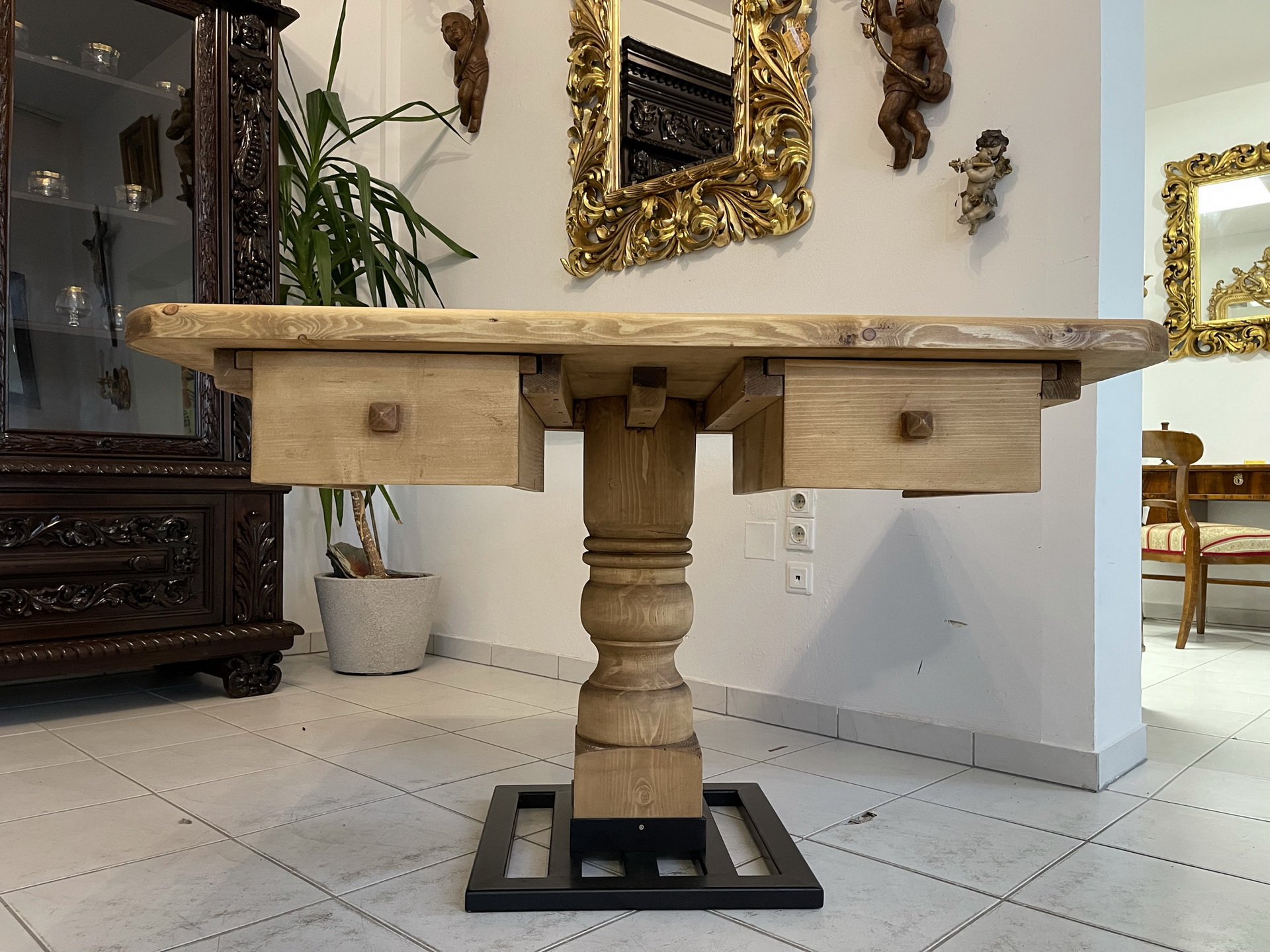 Bäuerlicher Tisch Bauerntisch Massivholzmöbel Modernes Design A3337