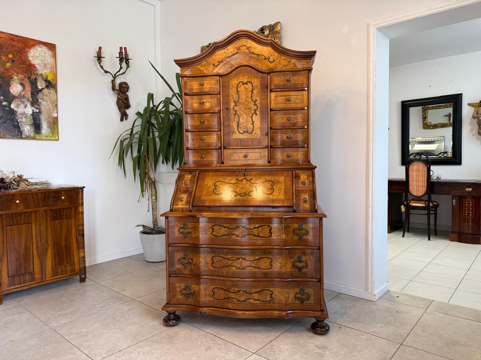 Tabernakel Barockstil Aufsatzsekretär Ladenschrank Stilmöbel D2924