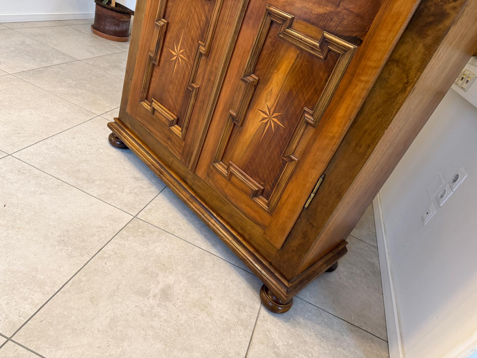 Prachtvoller Barockschrank Bauernschrank Antik Authentisch G2223