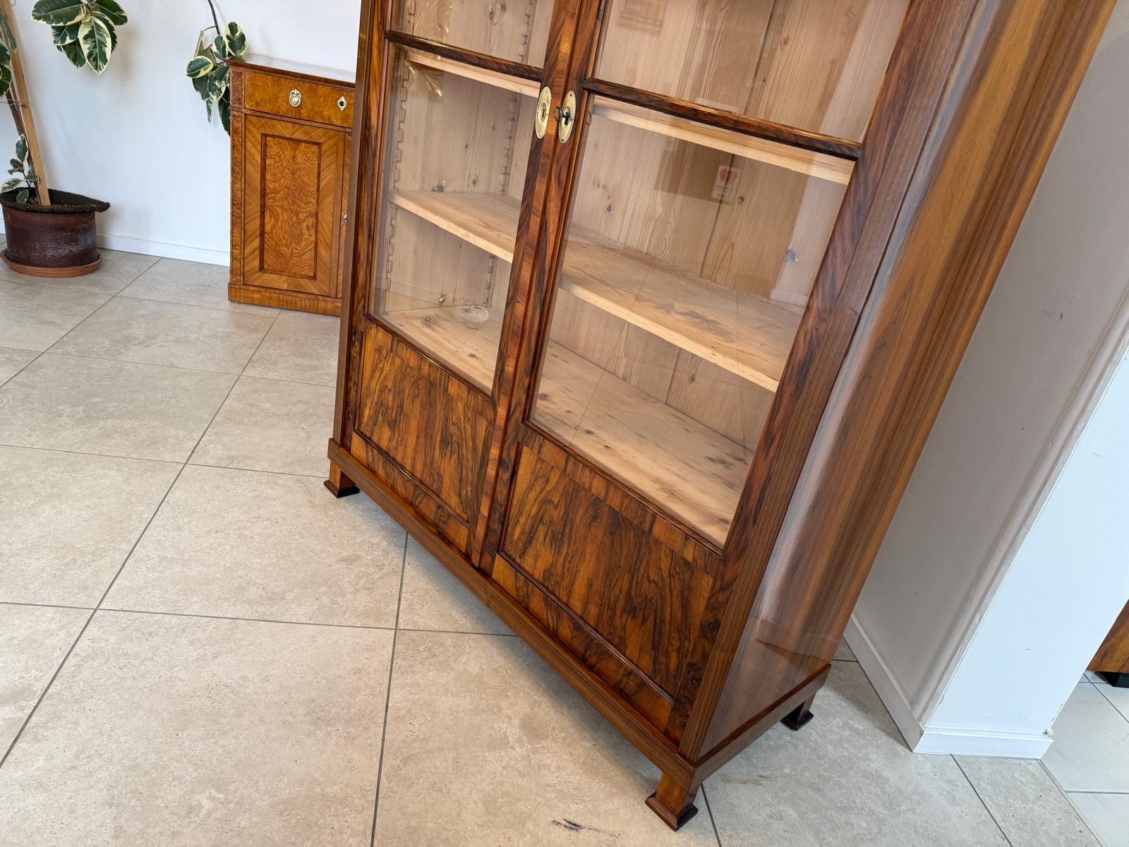 SALE Restaurierte Biedermeier Vitrine Bücherschrank Sammlervitrine Antiquität D1200