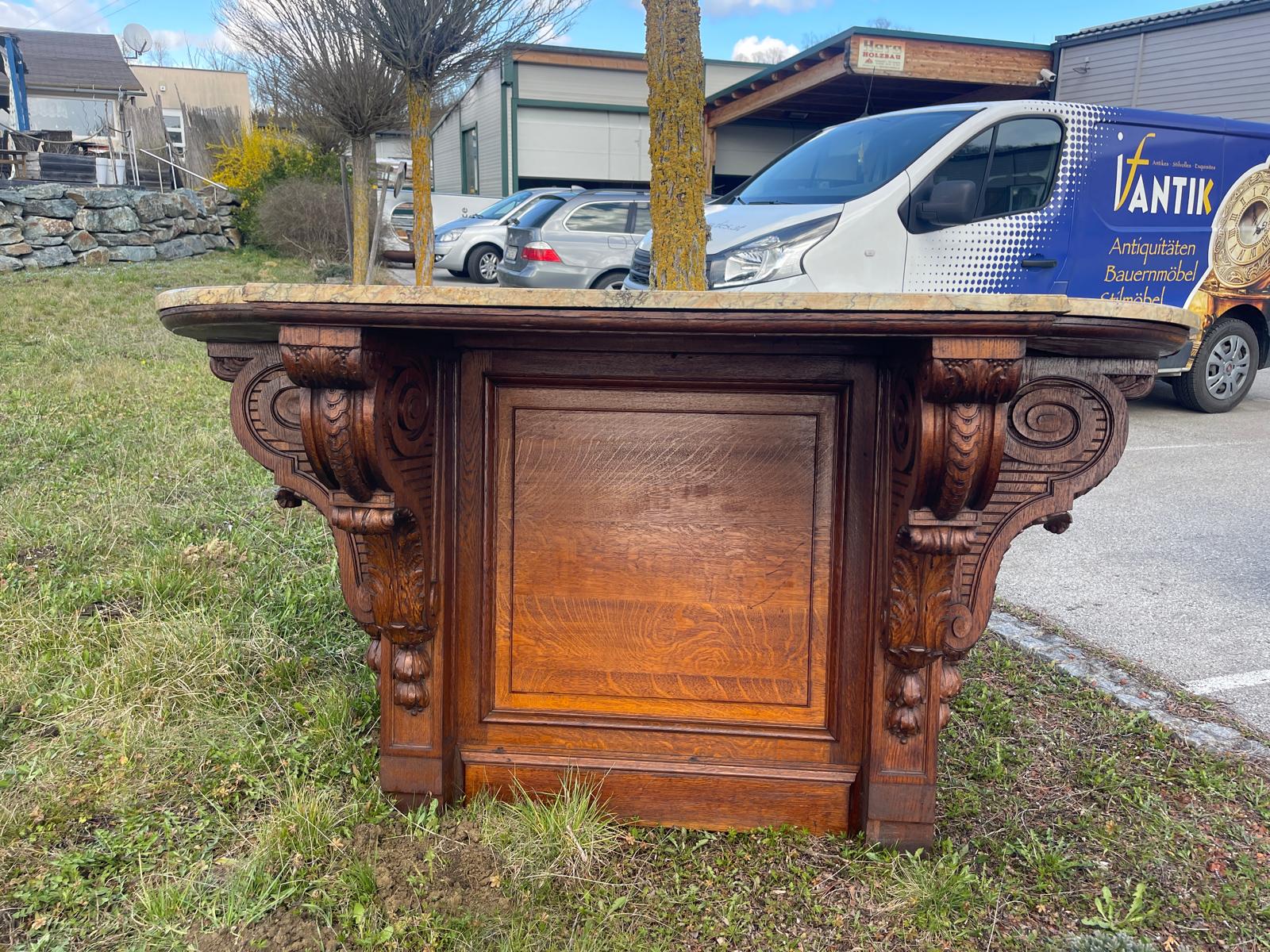 Originale Grosse Historismus Konsole Konsule Podest Antiquität G1355
