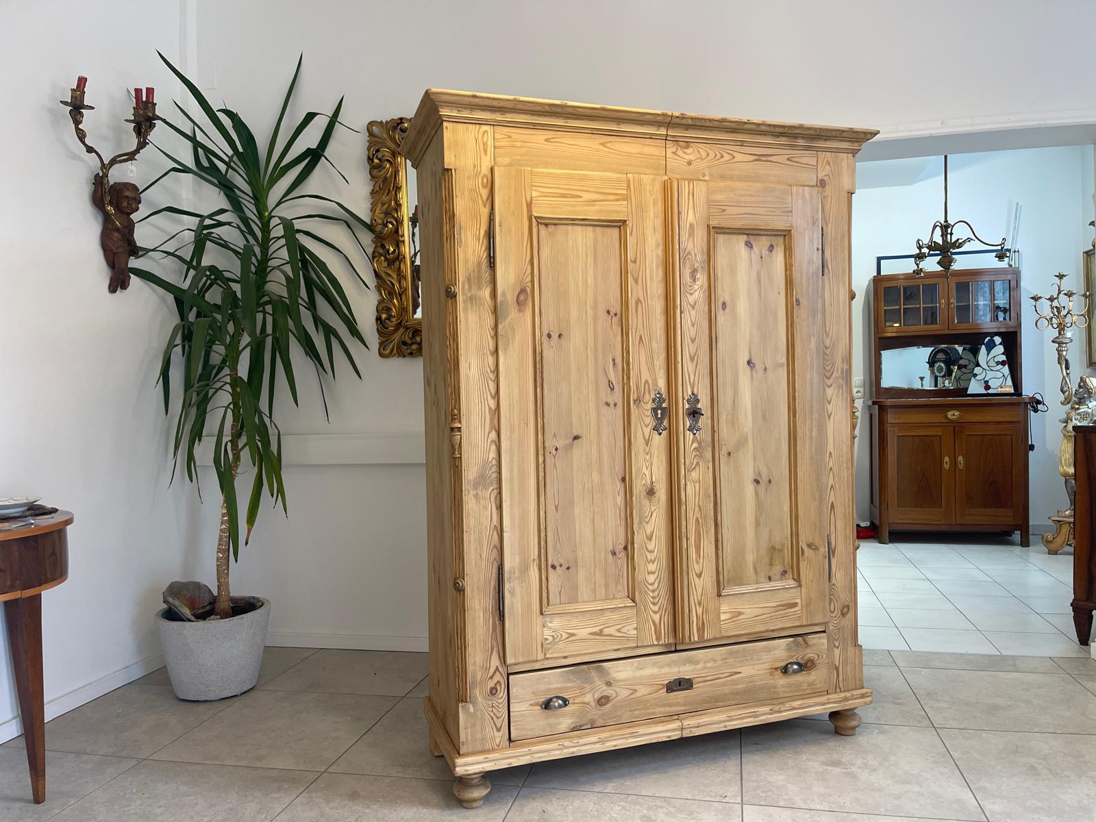 Steirischer Biedermeier Bauernschrank Naturholzschrank G1147