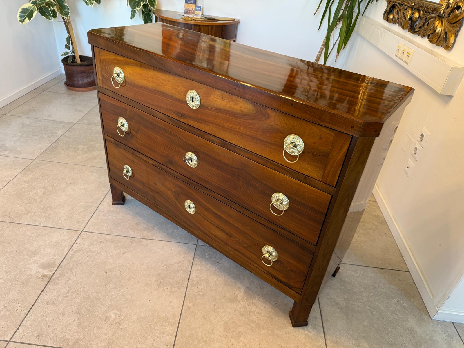 SALE Restaurierte Biedermeier Schreibkommode Nussholz Antiquität Antikmöbel G2158