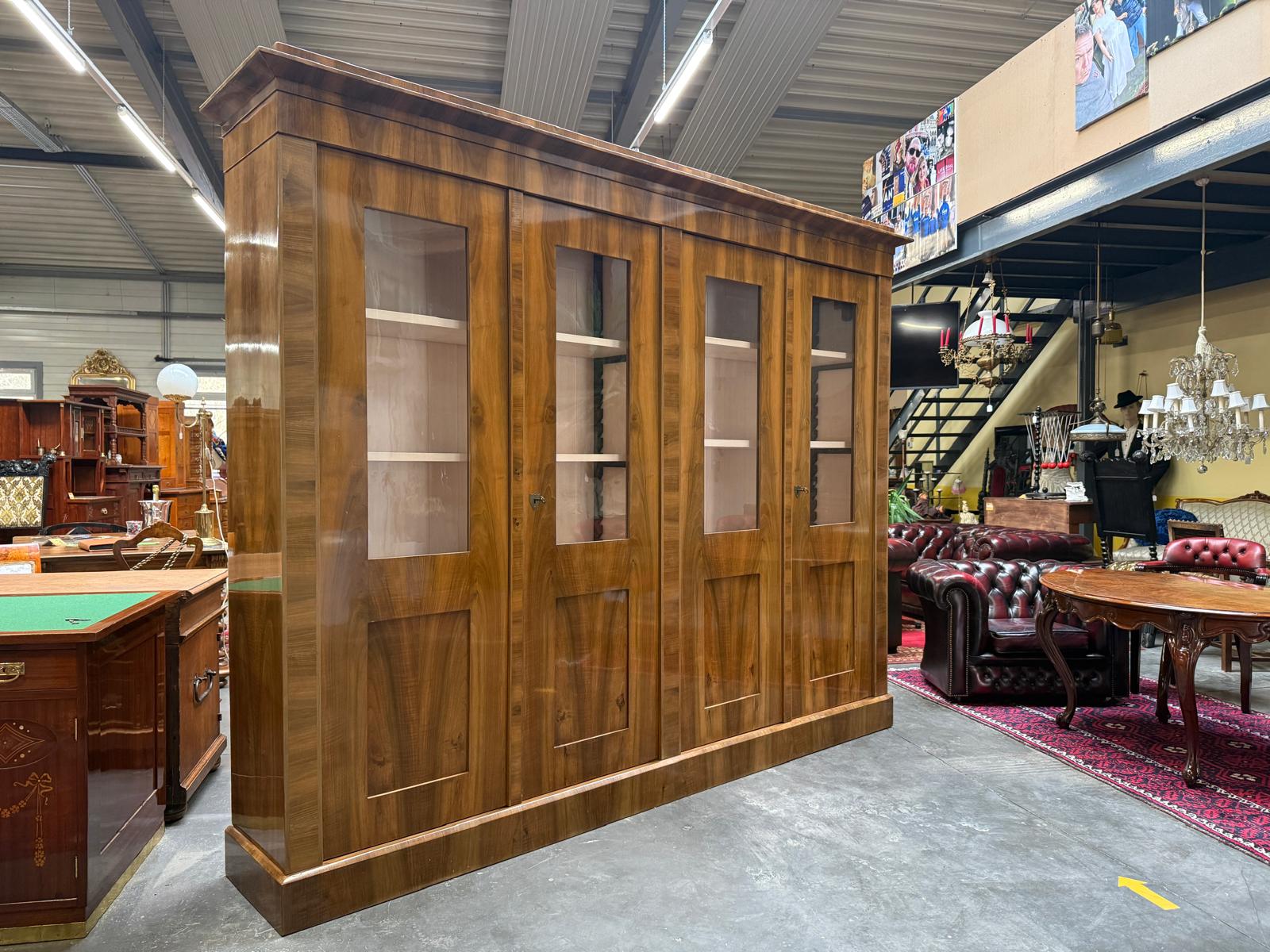 SALE Restaurierte Biedermeier Vitrine Bücherschrank Bibliotheksschrank ANTIQUITÄT D1225