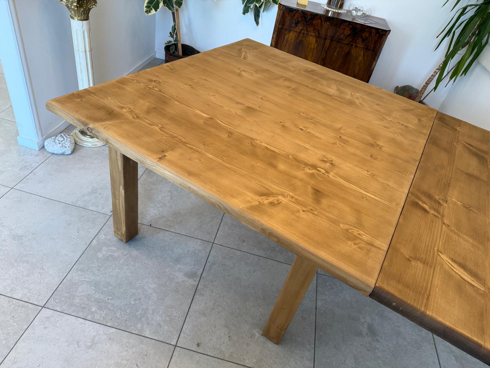 Massiver Bauerntisch Naturholz Fichte Esstisch Wandtisch G1922