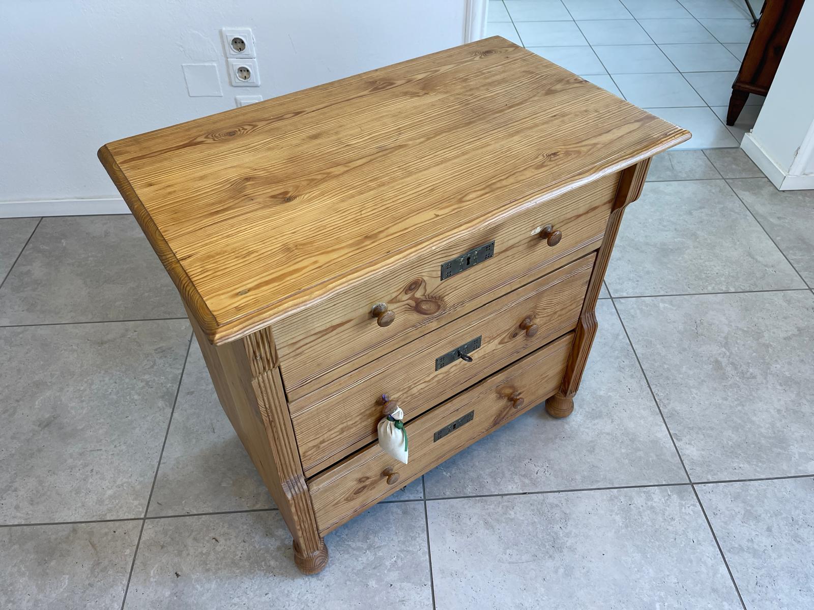 Originale 3 Laden Kommode Gründerzeit Ladenkommode Holzkommode G1195