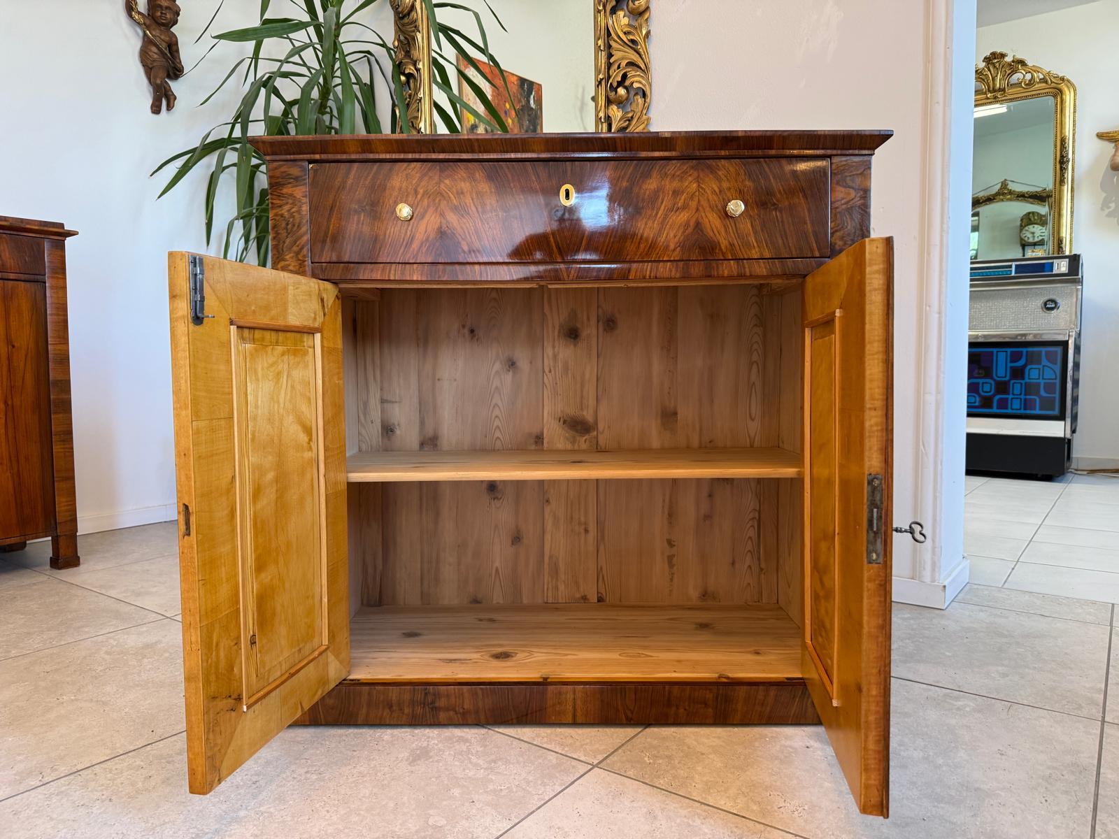 Biedermeier Trumeau Restauriert Antiquität Restauriert D2390