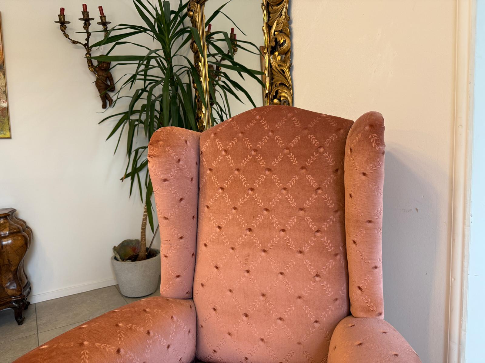 Originaler Historismus Ohrenfauteuil Ohrensessel Fauteuill D1152