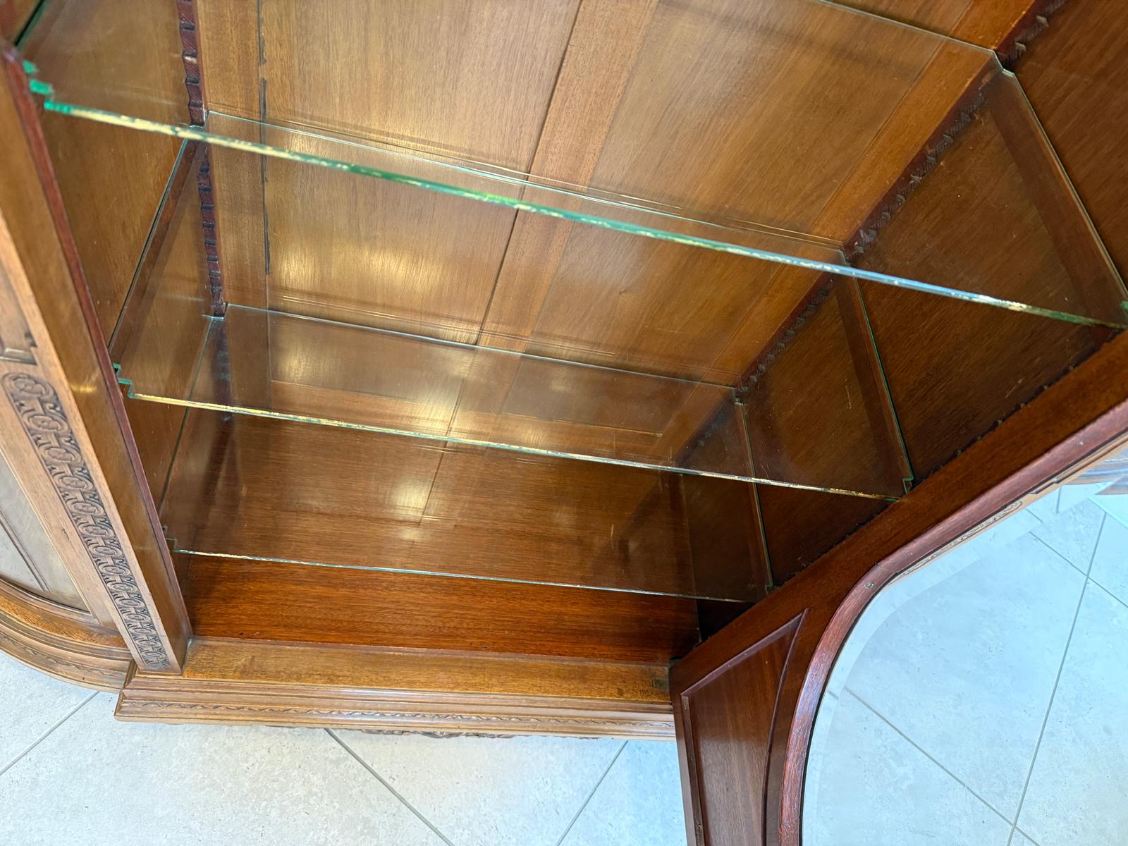 SALE Gründerzeit Vitrine Bücherschrank Sammlervitrine Antiquität G2254