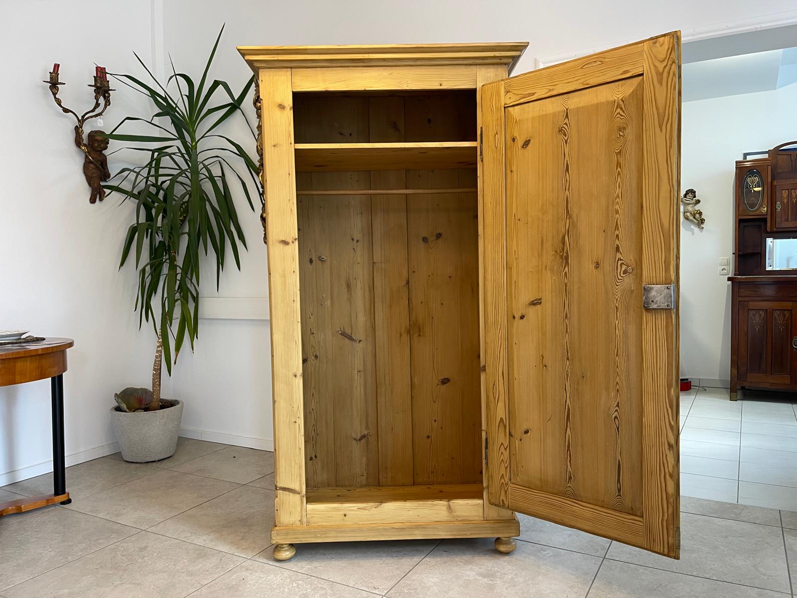 Biedermeier Bauernschrank Naturholzschrank Bauernmöbel Bauernstube G1329