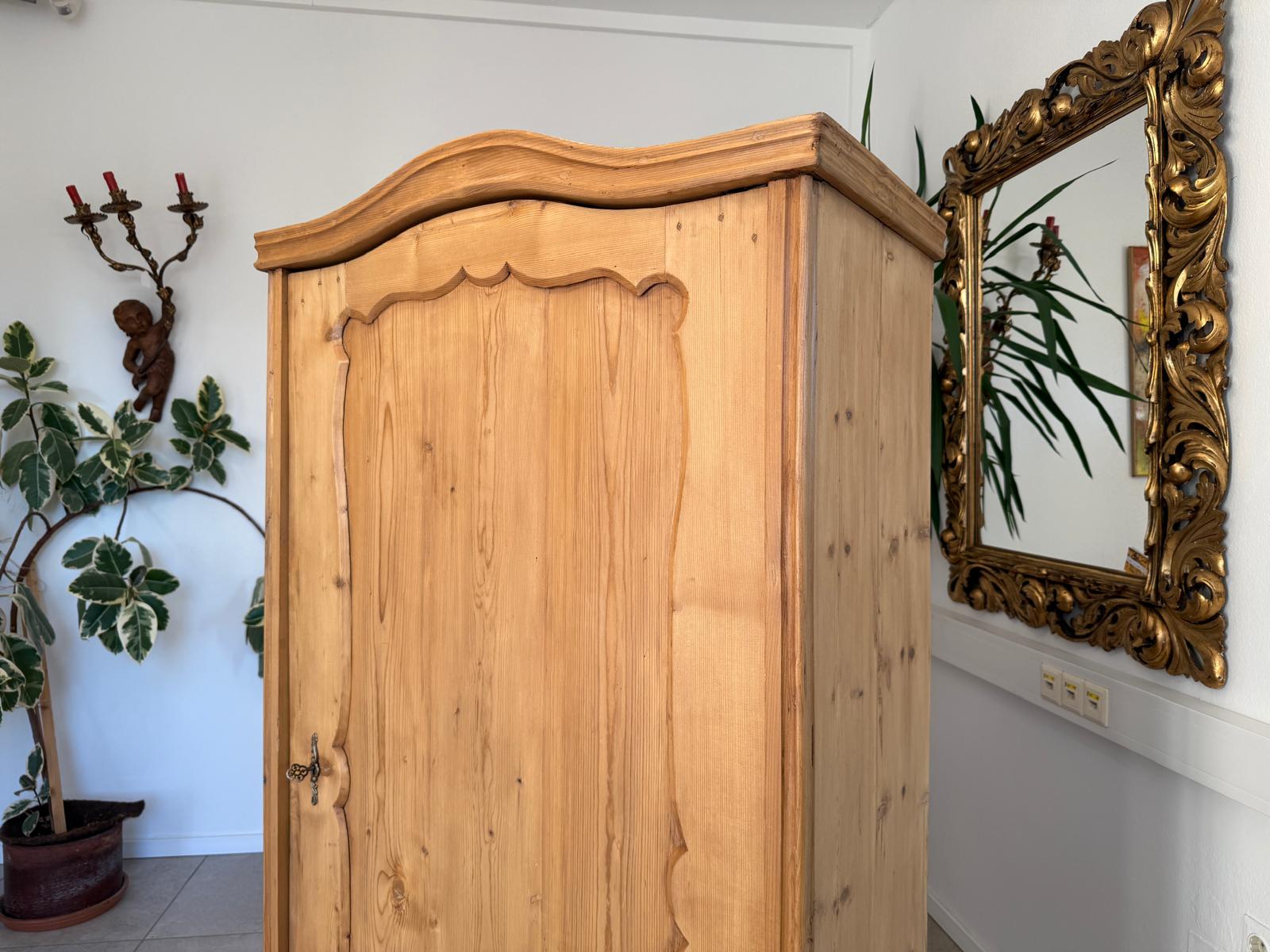 Originaler 1 türiger Bauernschrank Gründerzeit Naturholzschrank G2292