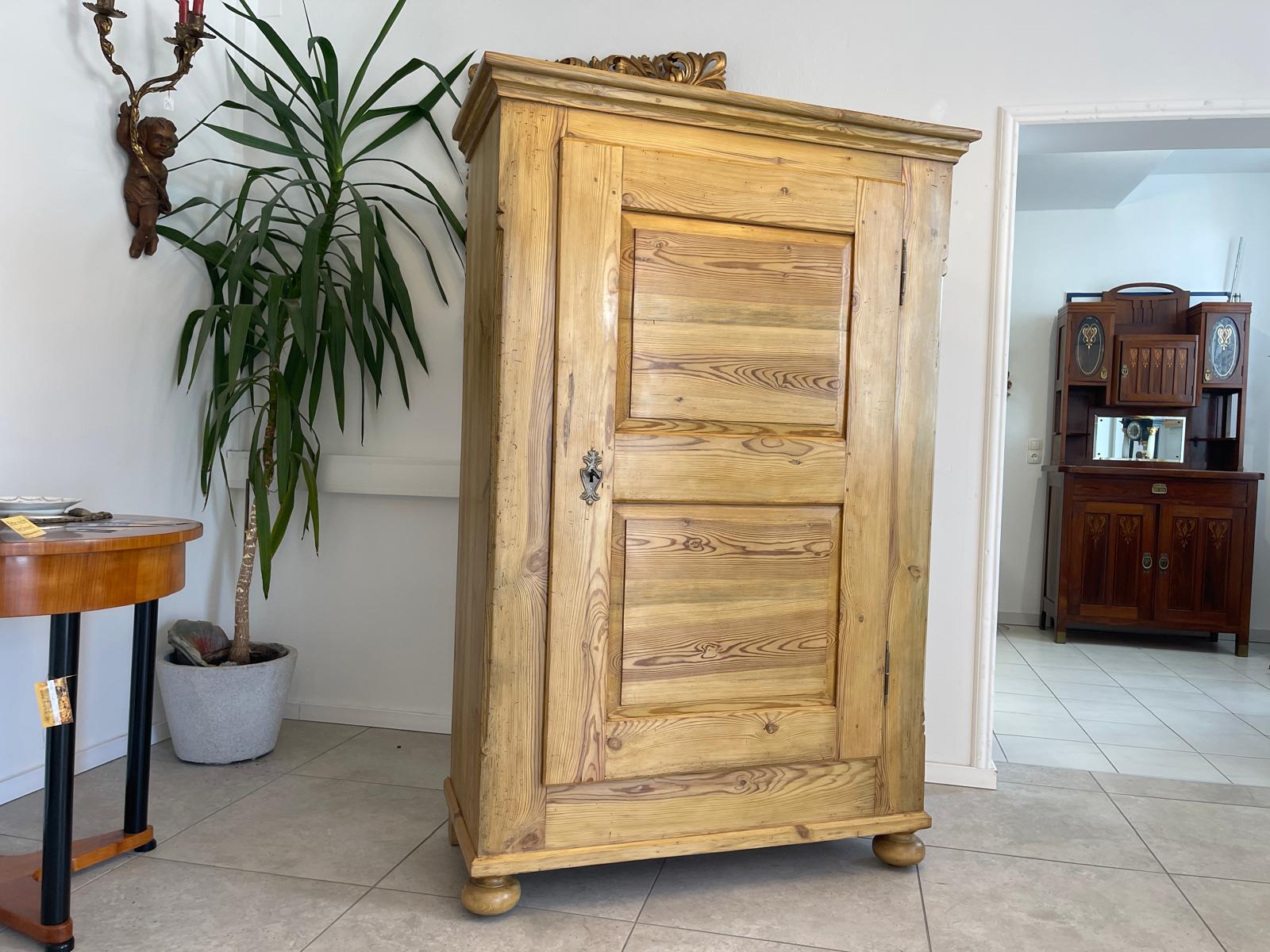 Biedermeier Bauernschrank Naturholzschrank Bauernmöbel Bauernstube G1323