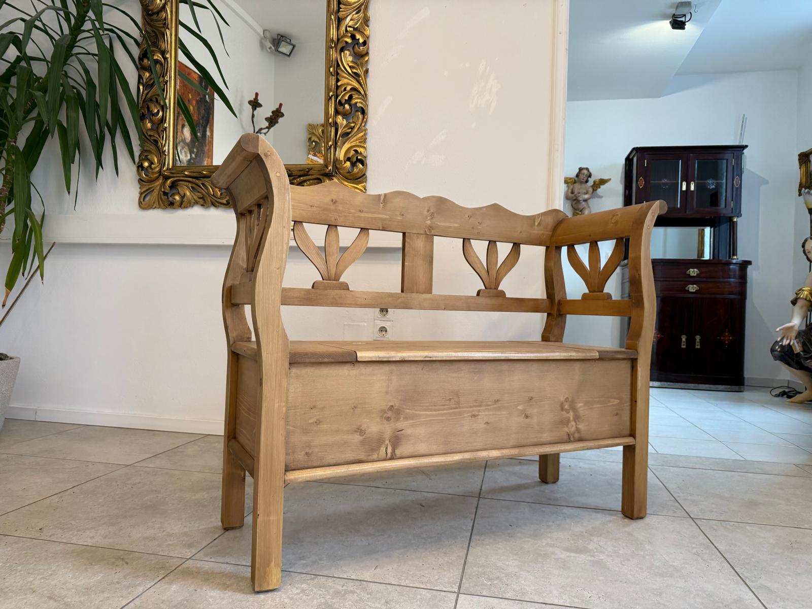 Truhenbank Küchenbank Bauernmöbel Bauernmöbel Antik D1085