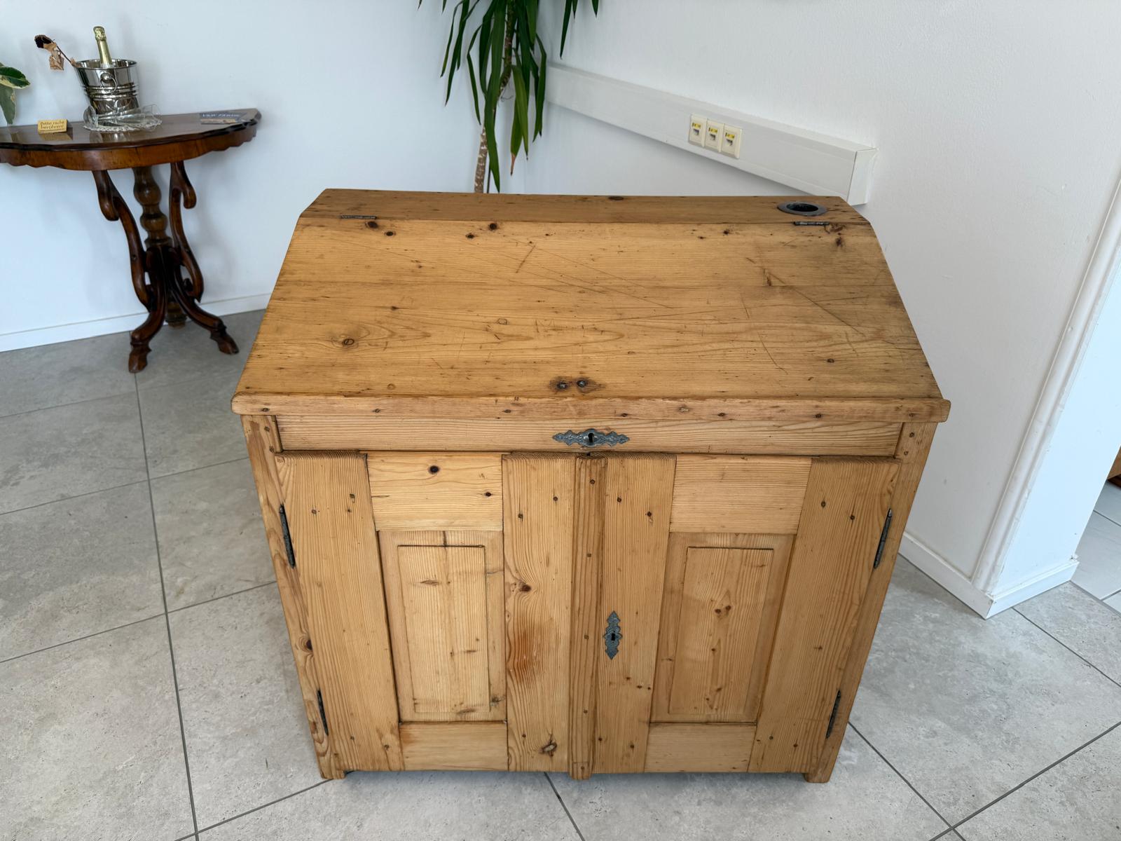 Original Naturholz Schreibtisch Schreibpult Naturholz Naturholz G1798
