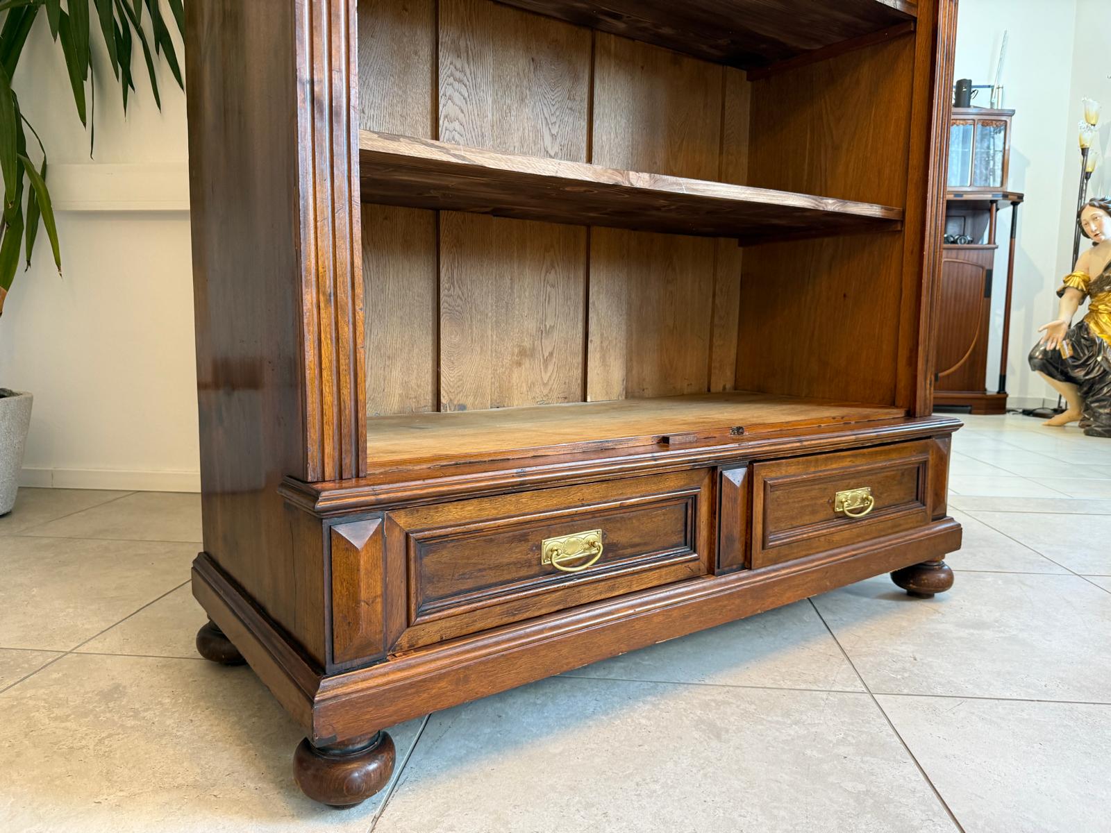Original Gründerzeit Stellage Regal Bücherwand G2029