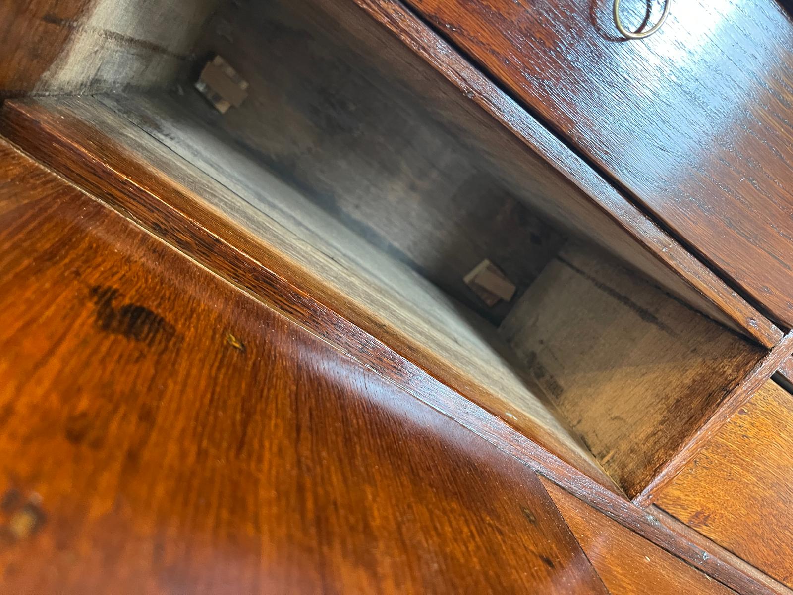 Originaler NEO Barock Sekretär Barschrank Standsekretär Antiquität G1190