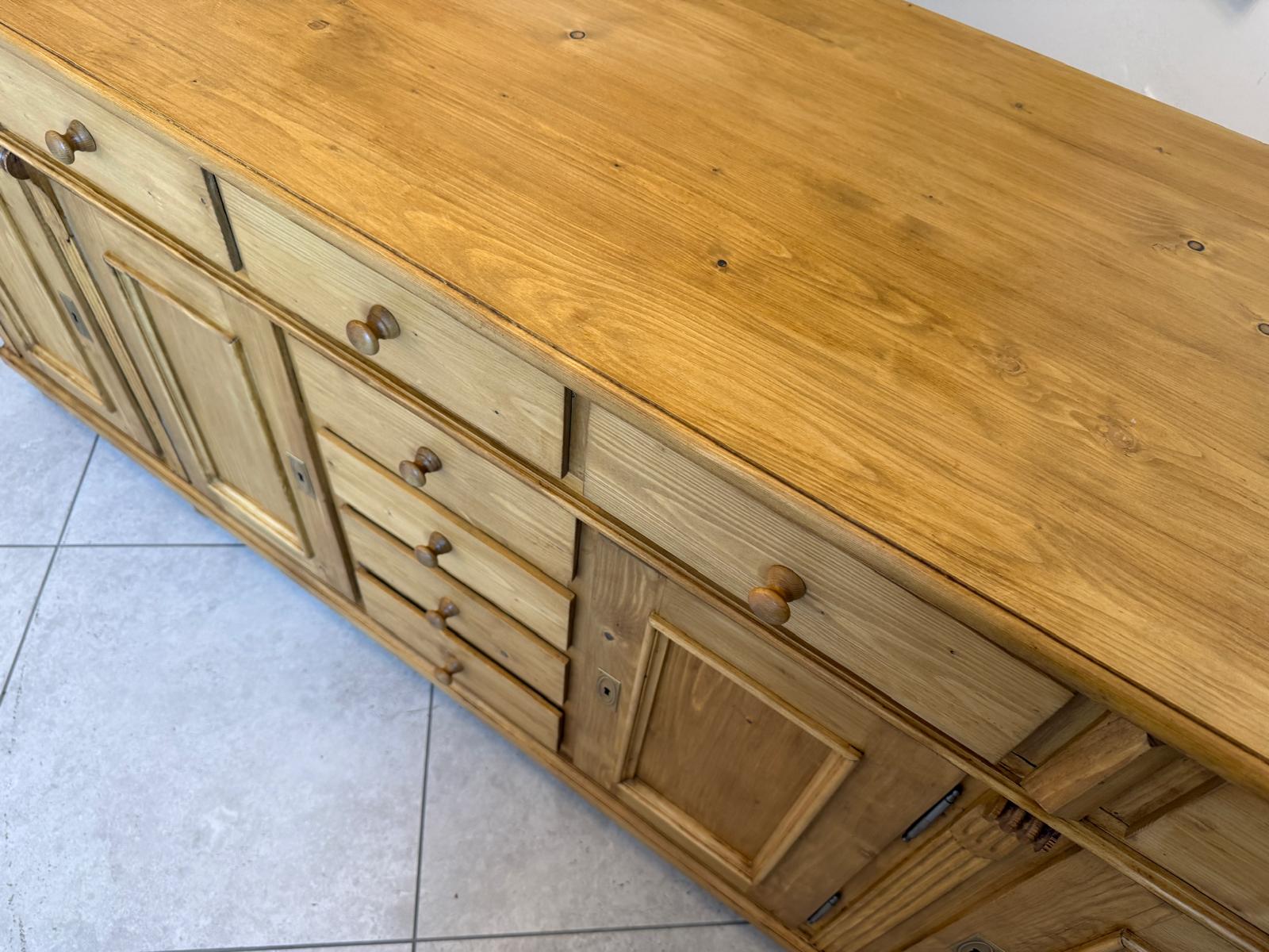 Gründerzeit Stil Apothekenschrank 9 Ladenkommode Bauernmöbel D2859