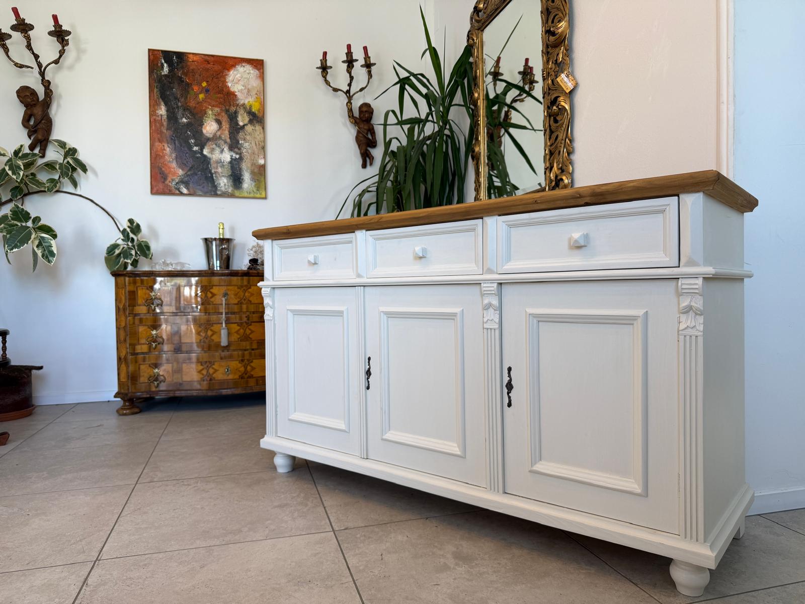Antike Apothekenschrank 3 Ladenkommode Ladenschrank Chabby Chic D2820