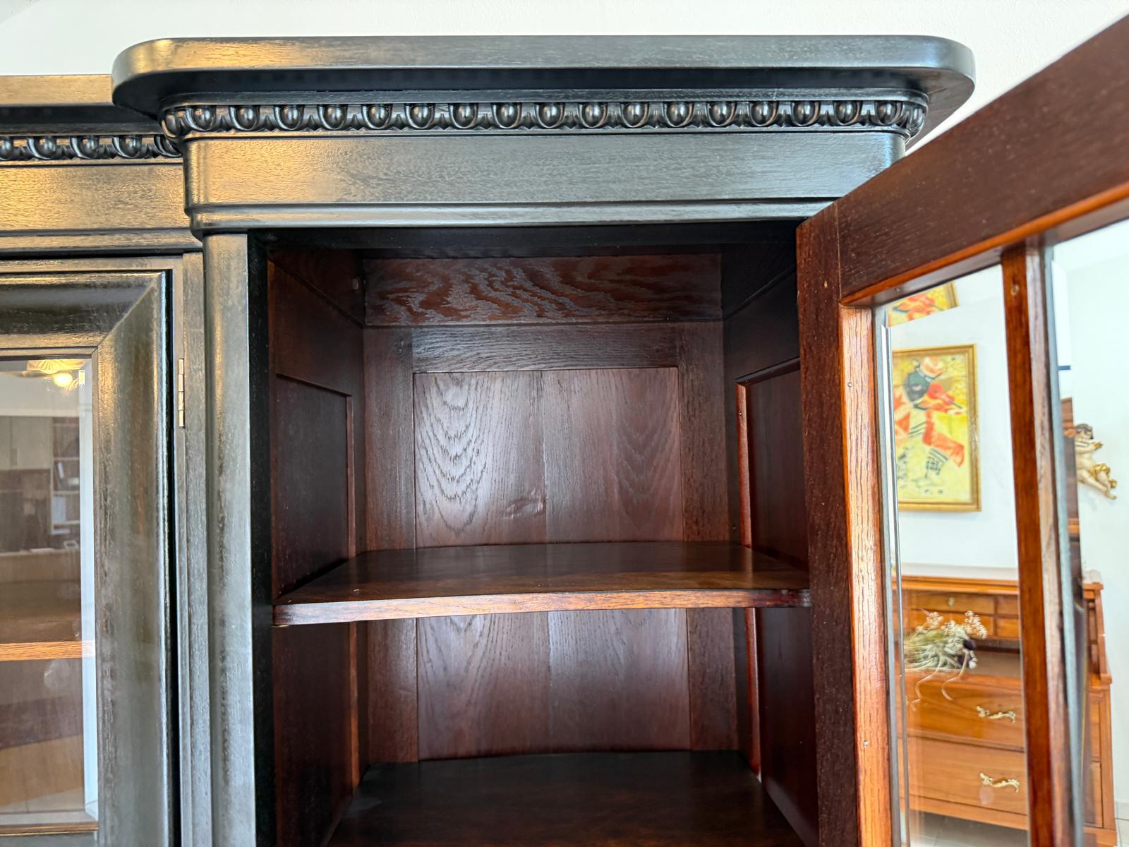 Traum Jugendstil Bücherschrank Büchervitrine Vitrine G1917