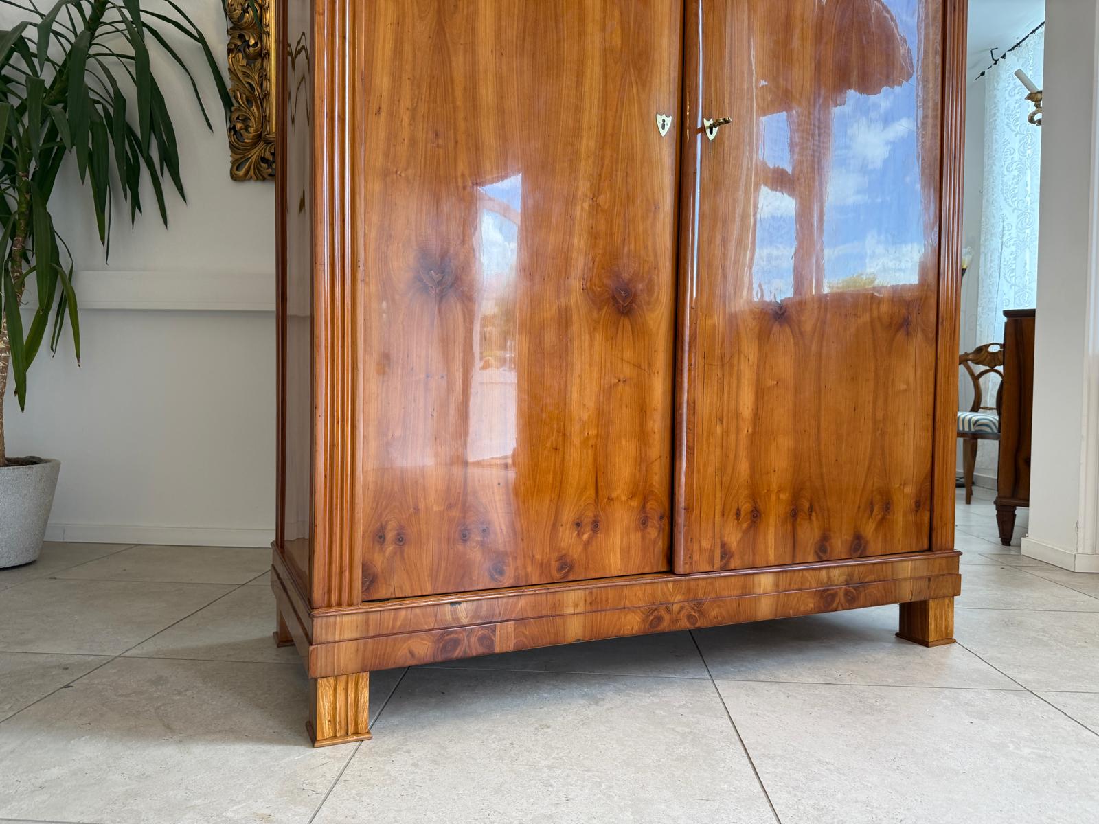 SALE Restaurierter Biedermeier Schrank Kirschholz Hallenschrank Antiquität G1827
