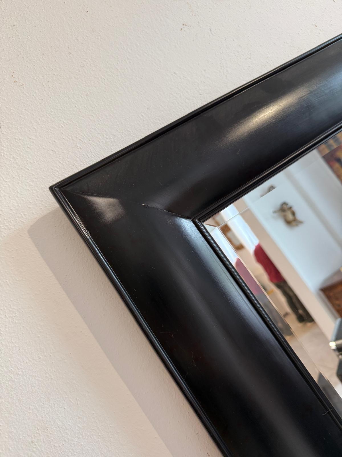 Wandspiegel schwarz Holz | Dekospiegel Elegant D2506