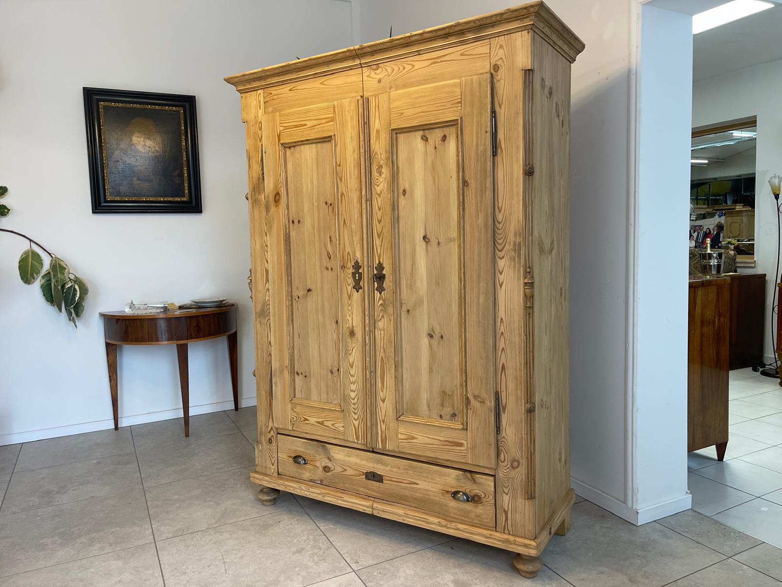 Steirischer Biedermeier Bauernschrank Naturholzschrank G1147