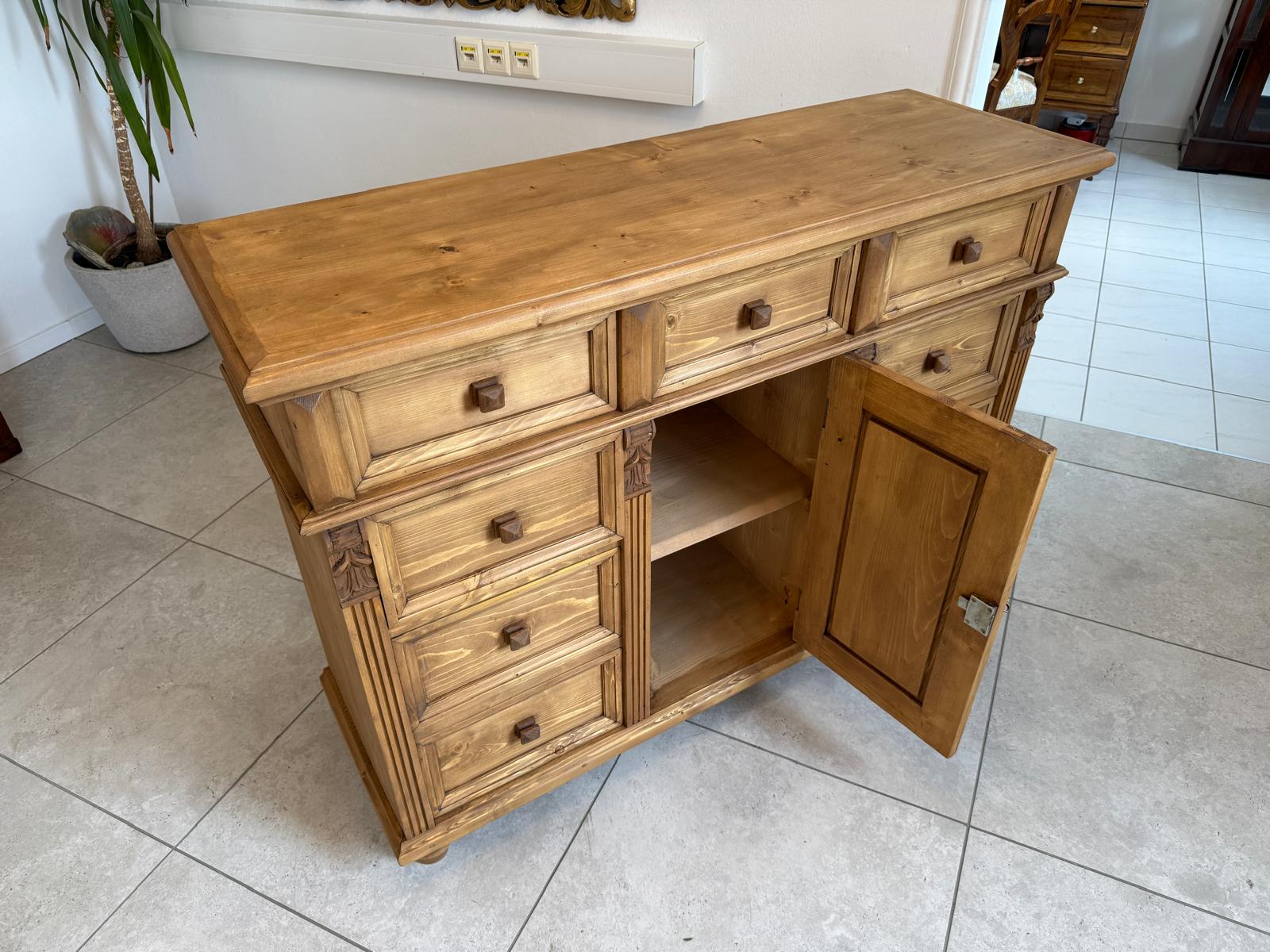 Massivholzkommode Ladenkommode Bauernmöbel Bauernmöbel Bauernschrank G2110