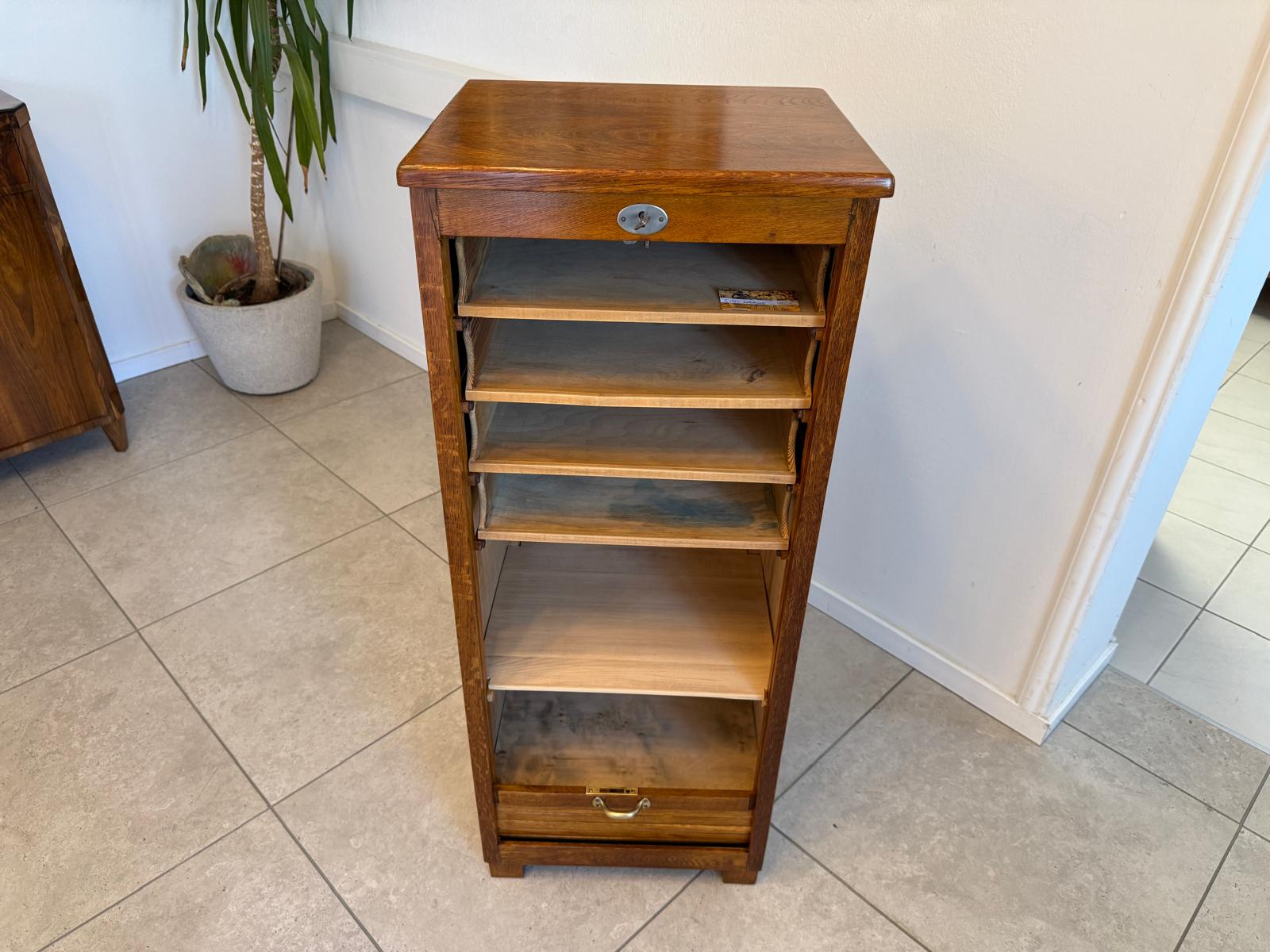 Restaurierter Jugendstil Rolladenschrank Rolladenkasten G1963