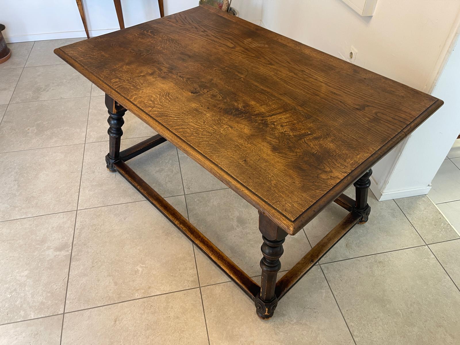 Uriger bäuerlicher Barocktisch Bauerntisch Urig Landhaustisch um 1800 G1122