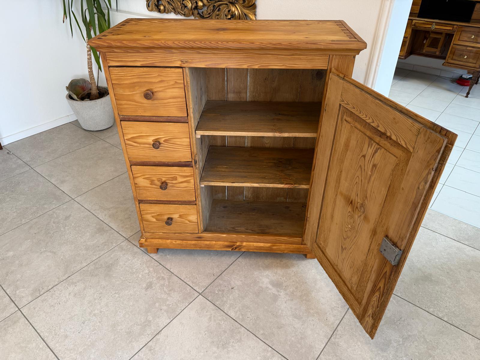 Brotschrank Almerschrank Speiskasten Bauernkasten Naturholzschrank Antik G2170