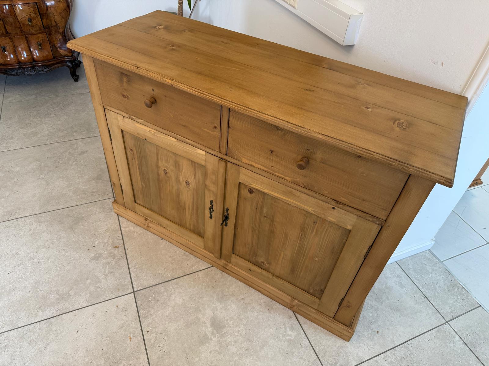 Bäuerliche Anrichte Laden Kommode Laden Kasterl Antik Weichholz Antik D1181