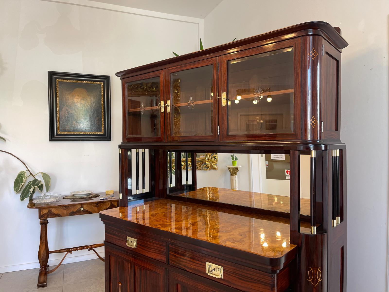 SALE Restauriertes Jugendstil Kredenz Etagere  Bücherschrank Traum Antiquität G1444