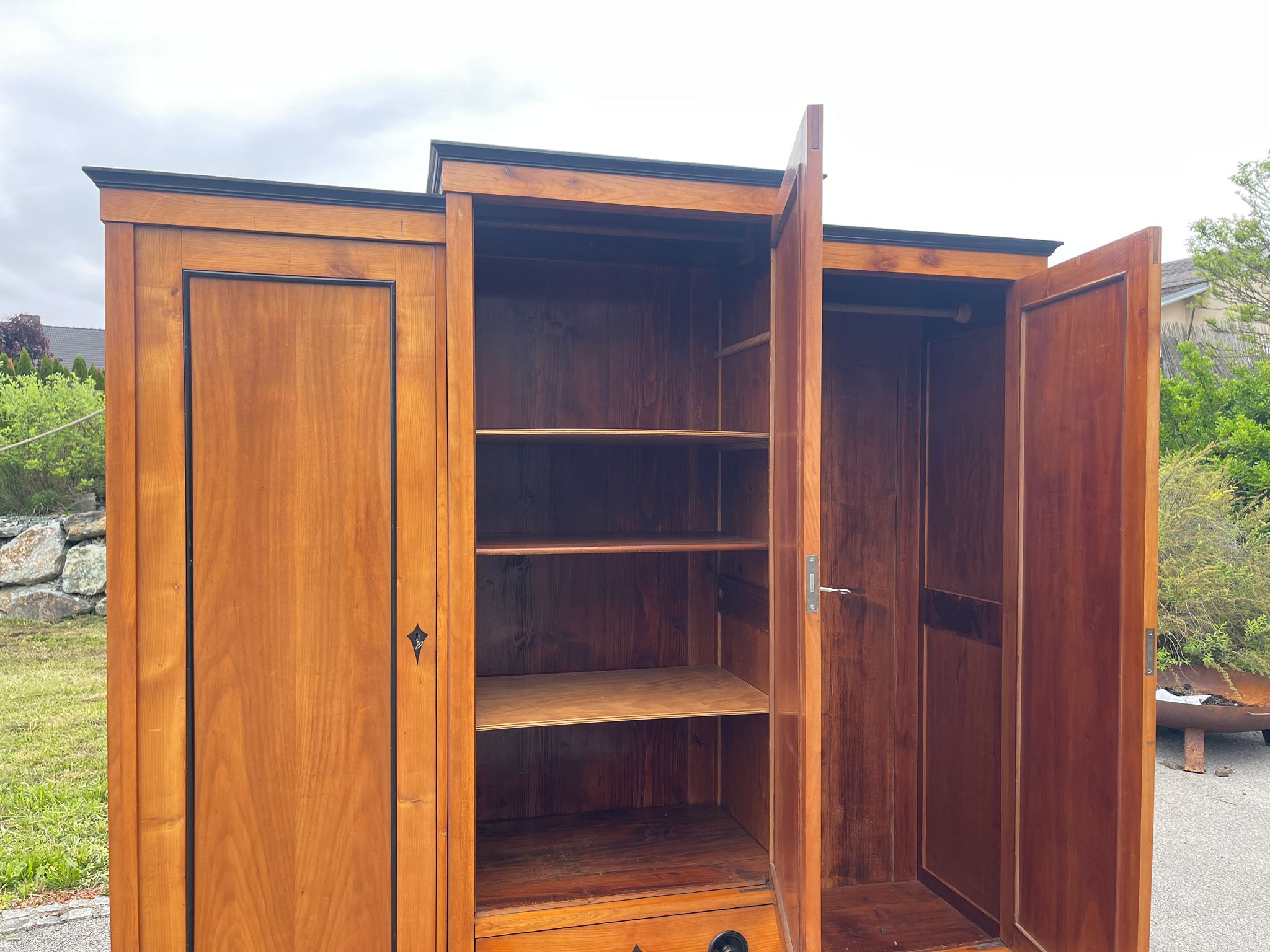 Jugendstil Garderobenschrank Kleiderschrank Schrank G1613