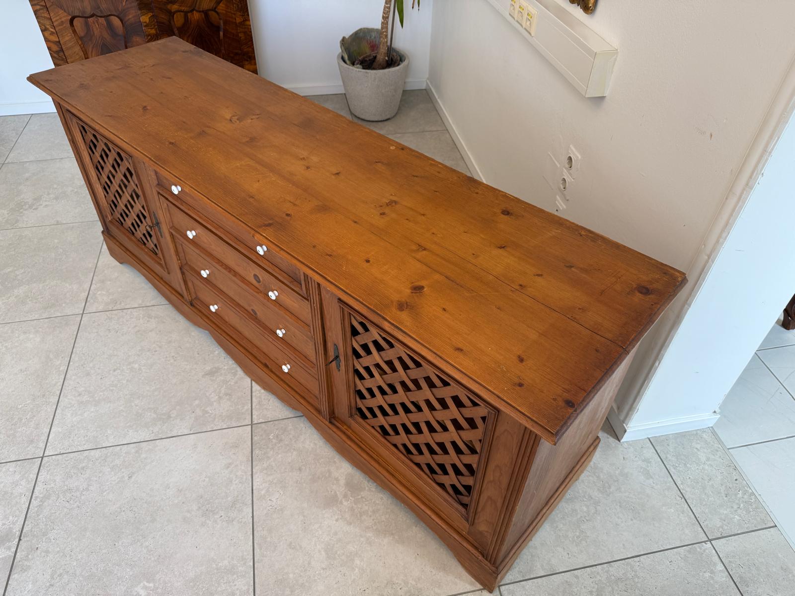 Bäuerliche Ladenkommode Apothekenschrank Anrichte D2445
