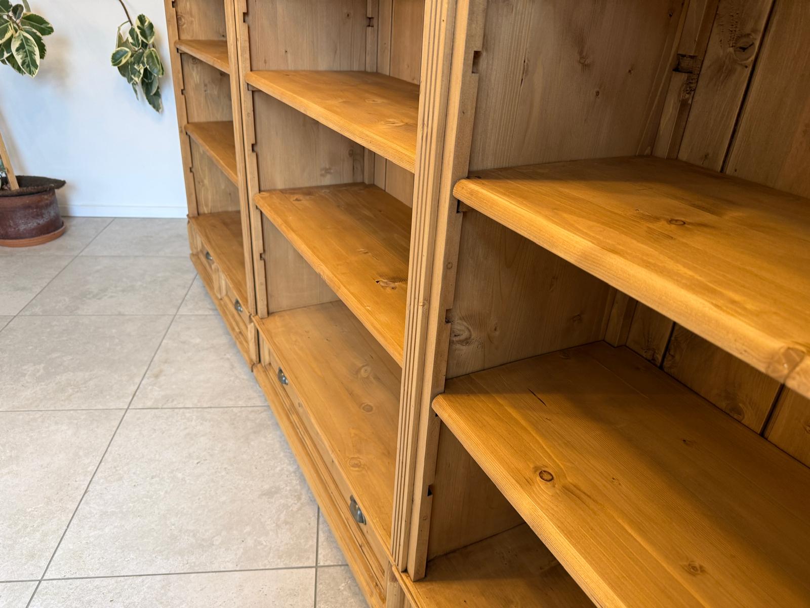 Grosses Bücherregal Stellage Bücherschrank Bauernkasten Bücherwand D1243