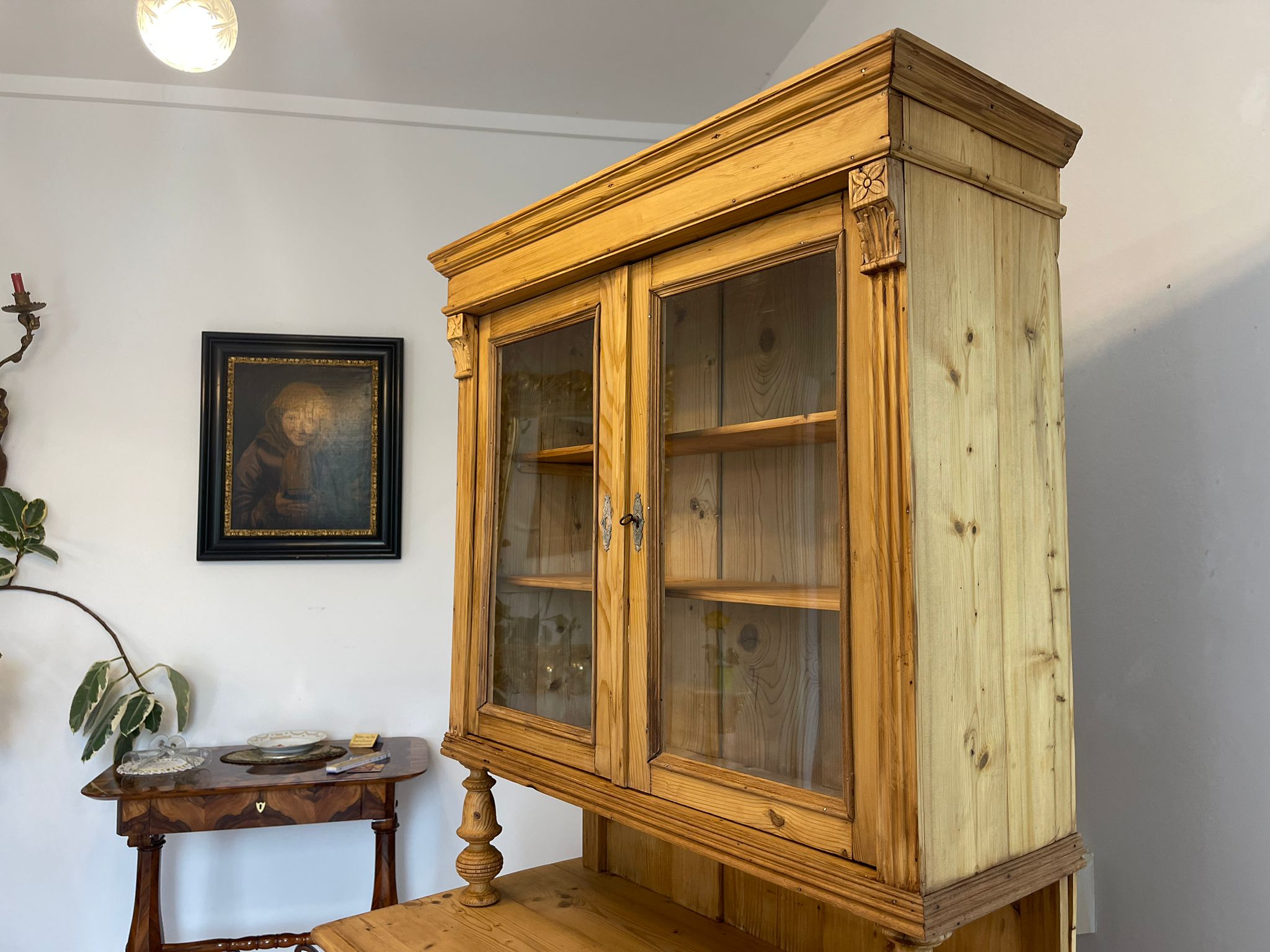 Gründerzeit Küchenkredenz Bauernschrank Kredenz Naturholzschrank G1608