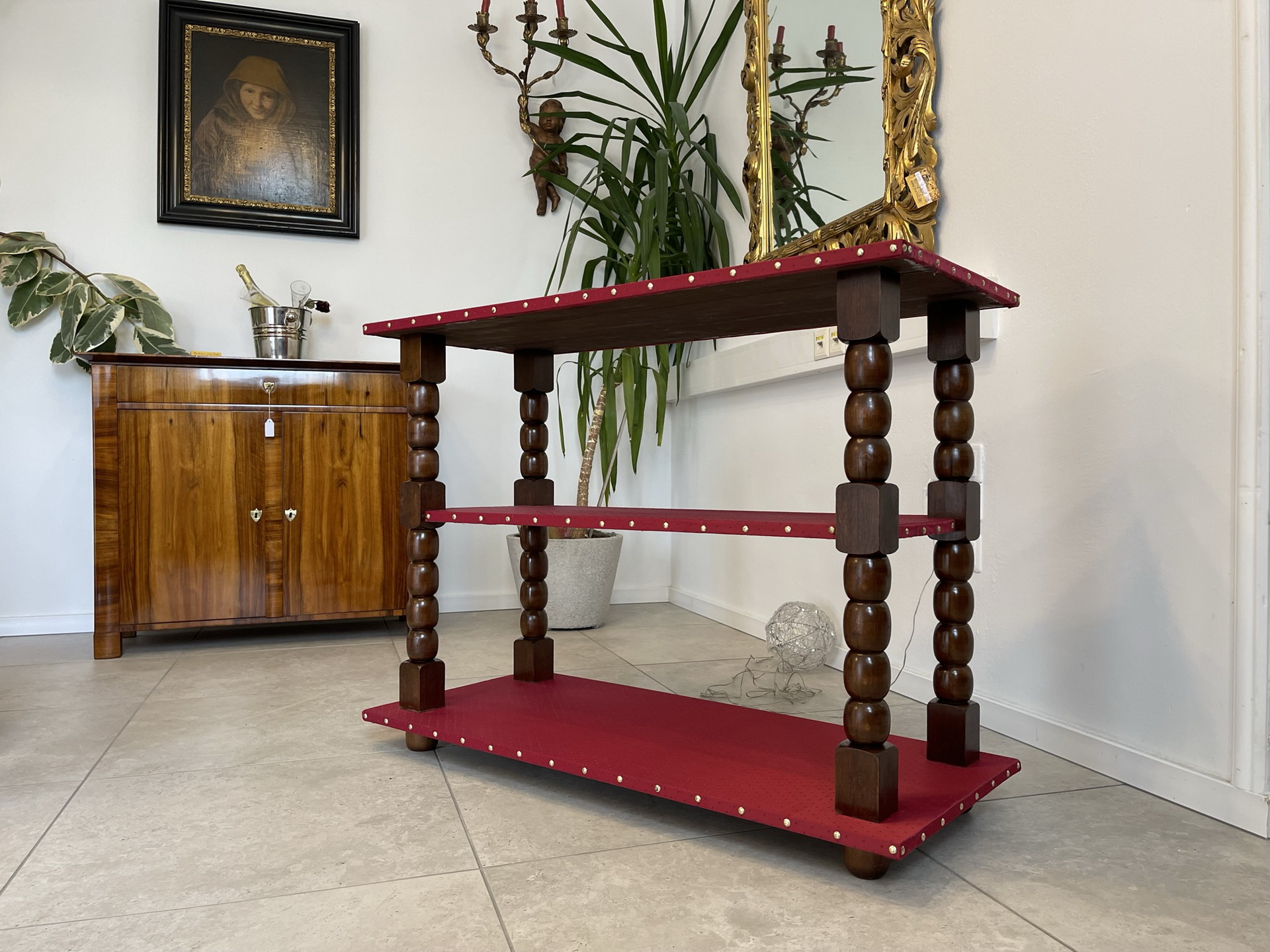 Biedermeier-Barock_68qCpHc5zdN55Td Bücherregal Gründerzeit Stellage Wandregal Bauernschrank B1370